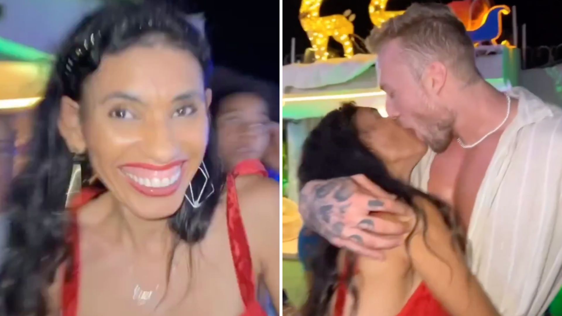 Amiga de Carlinhos Maia realiza sonho e beija homem bonito aos 40 anos: “Deprimente”