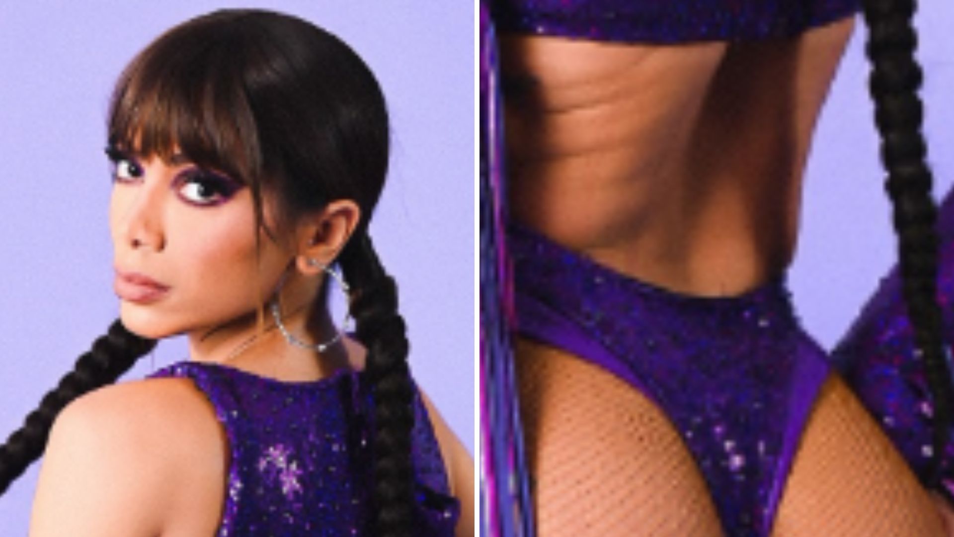 Anitta coloca bumbum para jogo com look sexy e extravagante: “Que sabor”