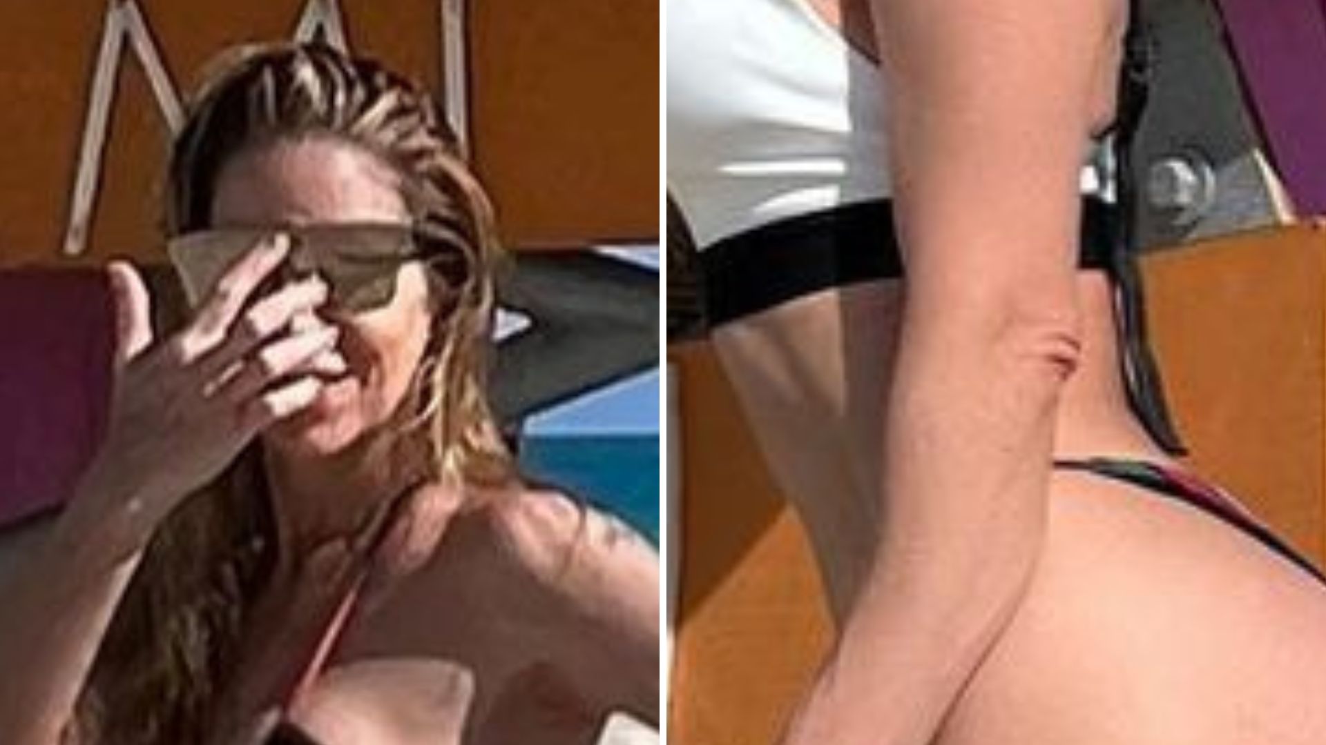 Aos 49 anos, Danielle Winits exibe corpo sarado com biquíni PP: “Esquenta”