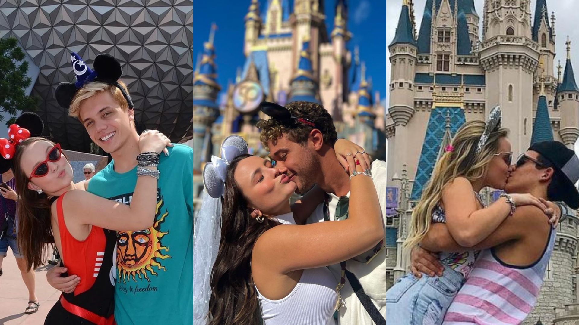 Após levar 4 namorados, Larissa Manoela vai com noivo pra Disney e debocha: “Podem falar”