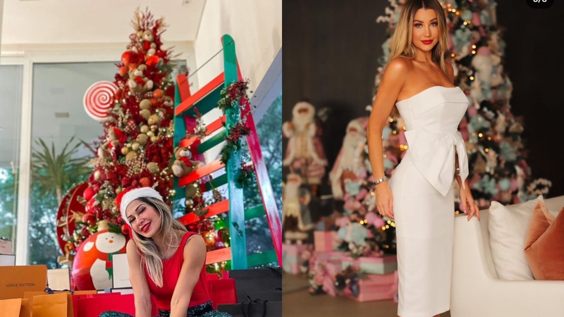 Bom gosto, muito brilho e ideias inovadoras: as árvores de Natal mais luxuosas dos famosos
