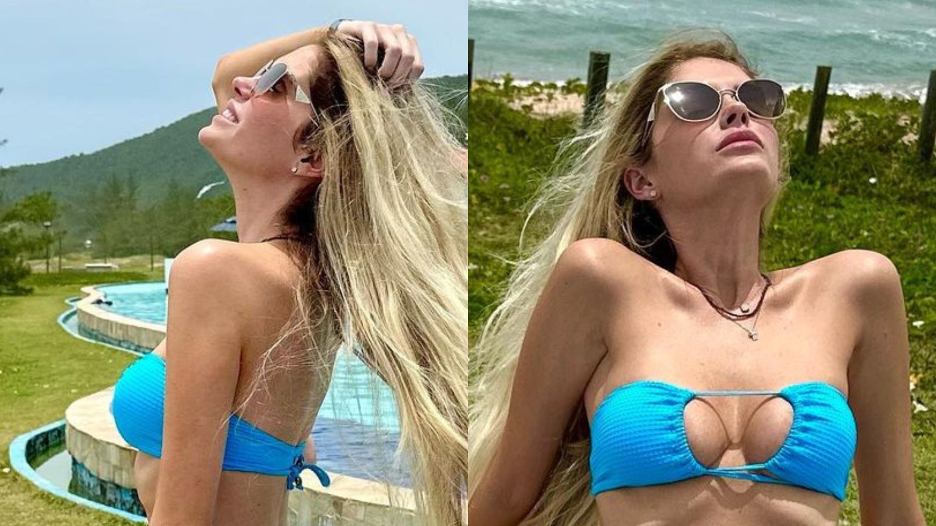 Bárbara Evans posa só de biquíni e ostenta corpo sequinho após perder 25 kg: “Sereia”