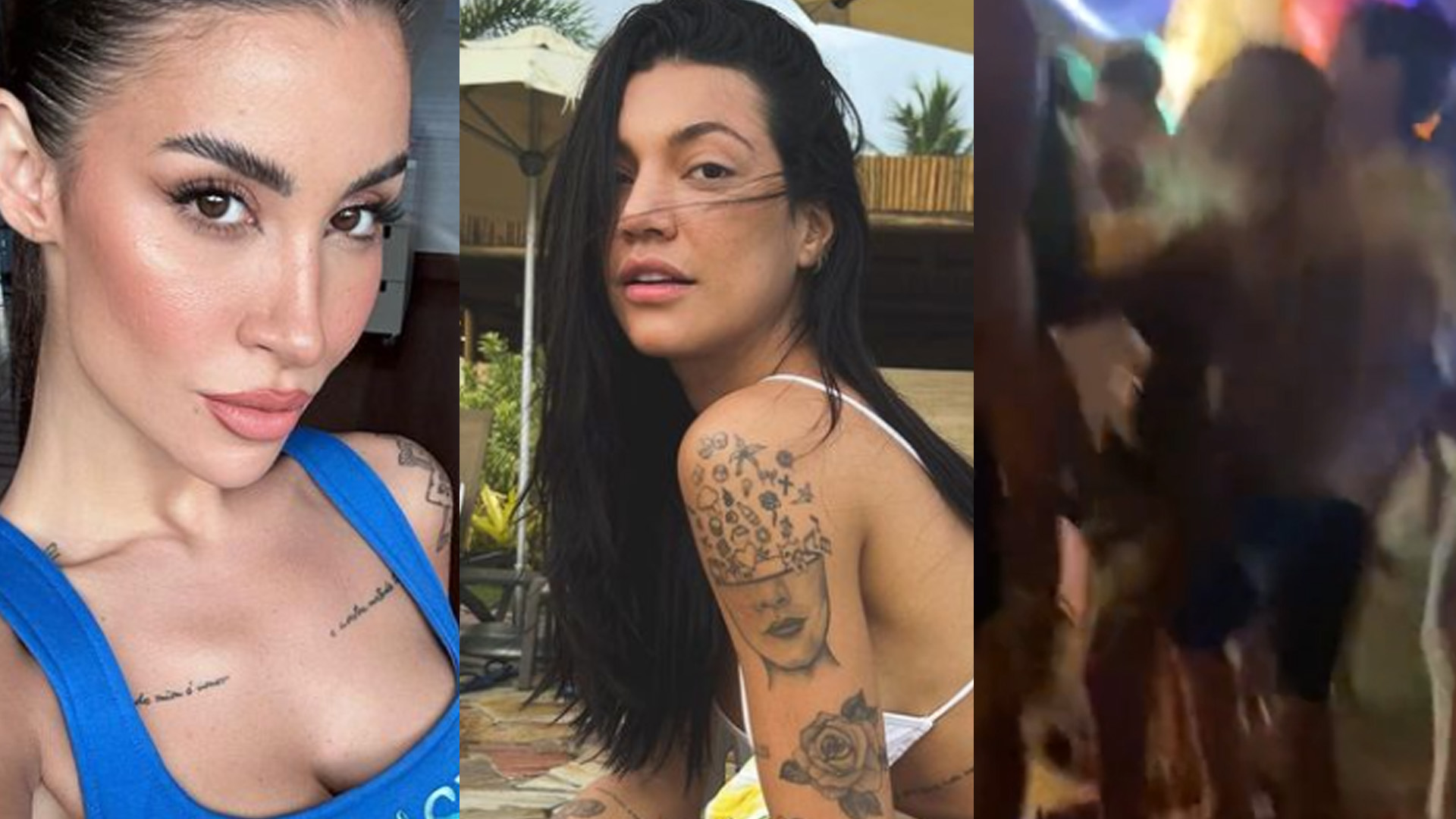 Bianca Andrade e Gabi Prado saem no tapa e são flagradas em vídeo