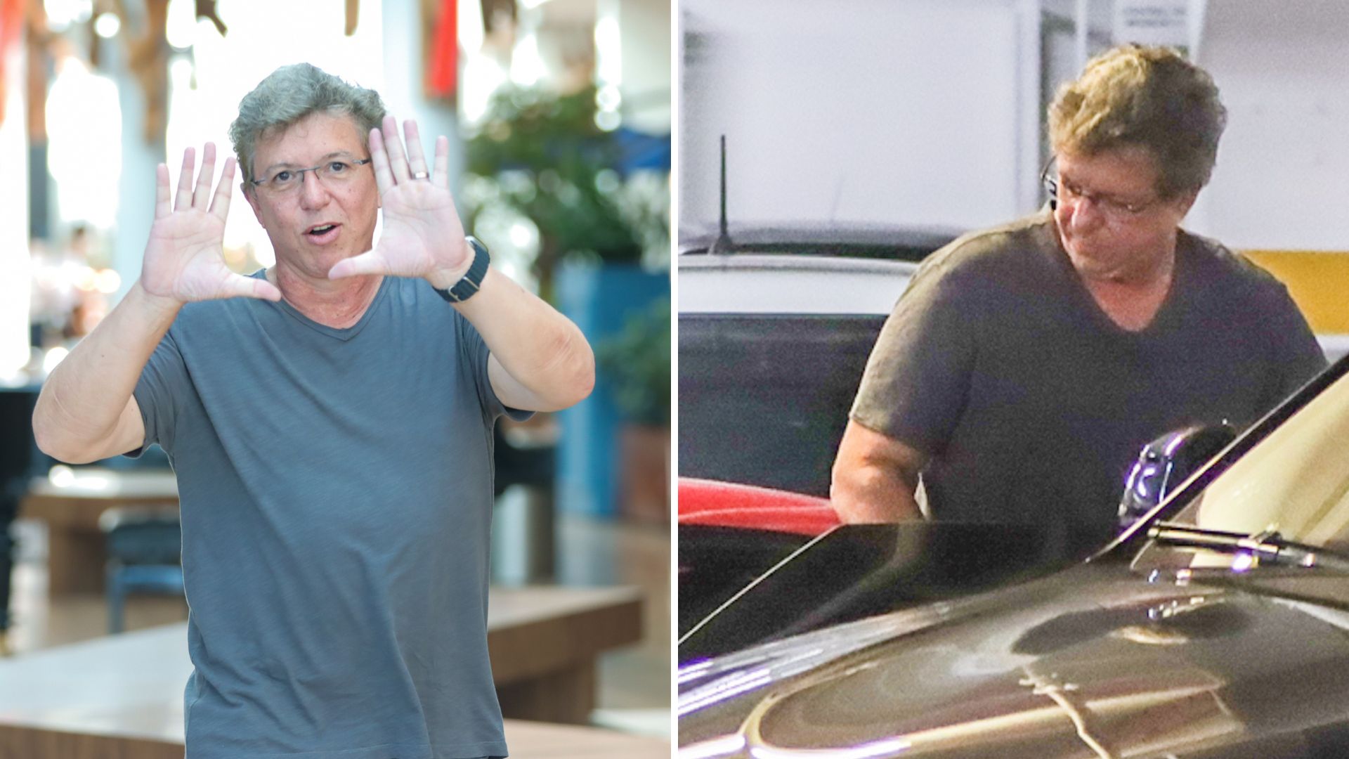 Boninho deixa Porsche em casa e vai ao shopping com Ferrari vermelha de R$ 3,9 milhões