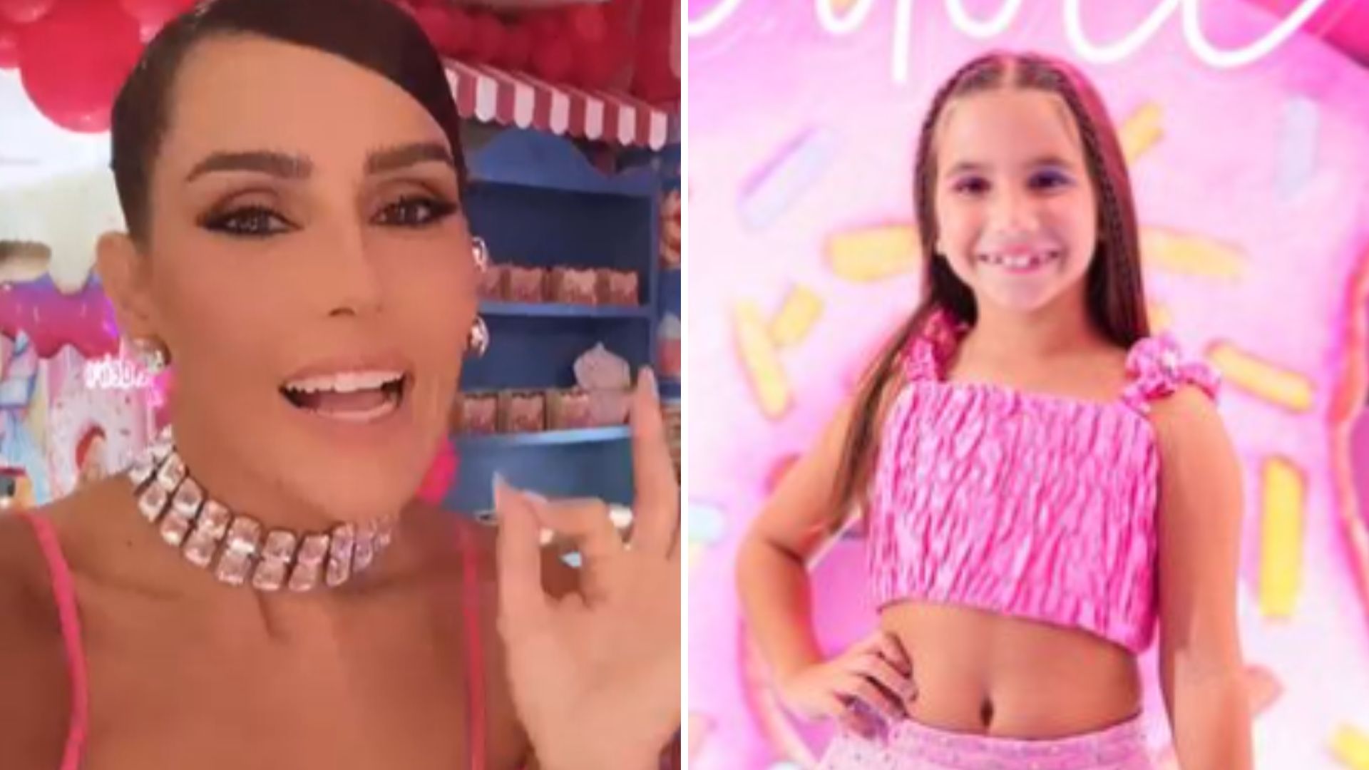 Deborah Secco dá festão cheio de doces para comemorar os 7 anos da filha: “Apaixonada”