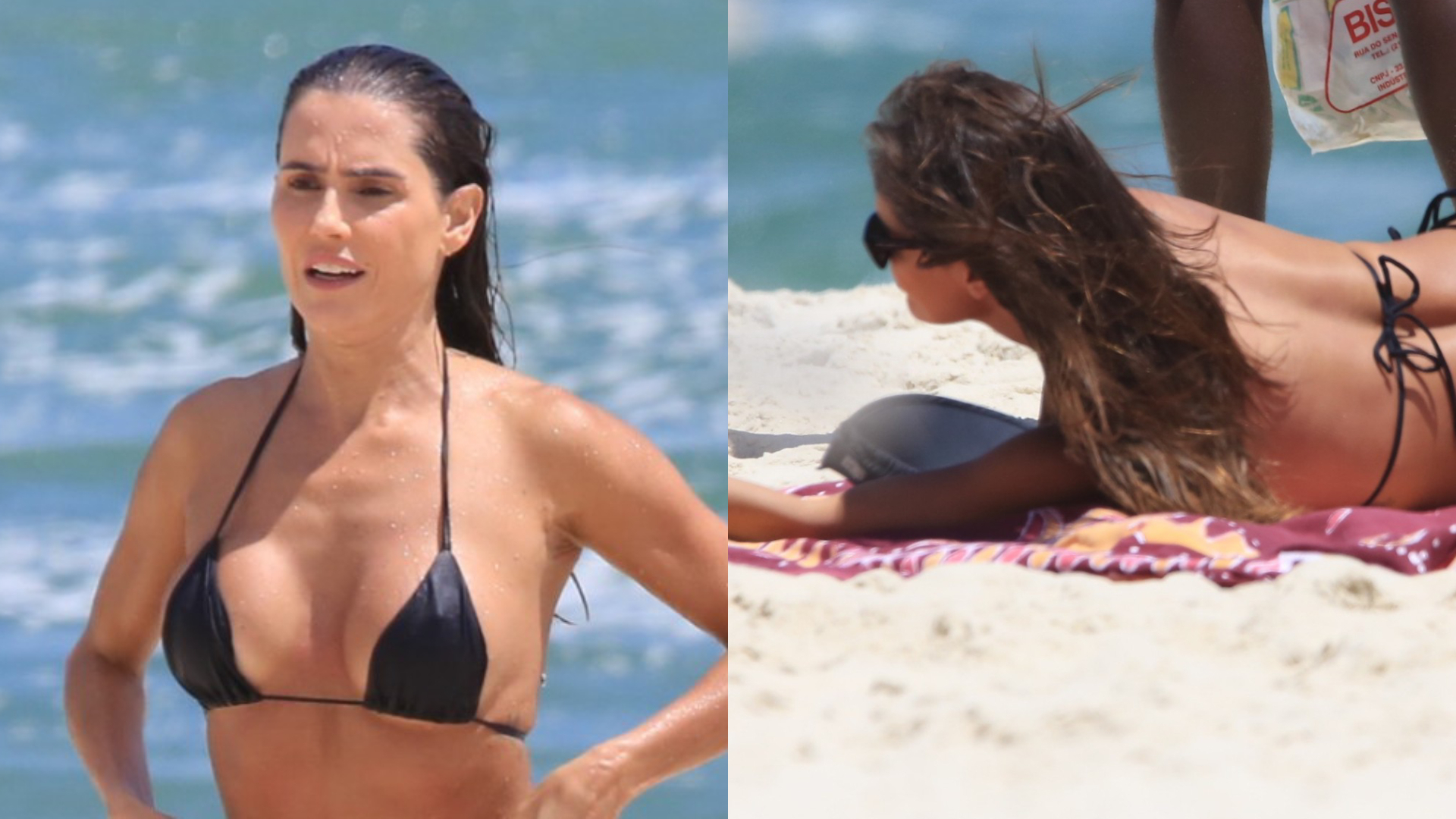 Deborah Secco renova bronzeado com biquíni minúsculo e corpão atrai olhares