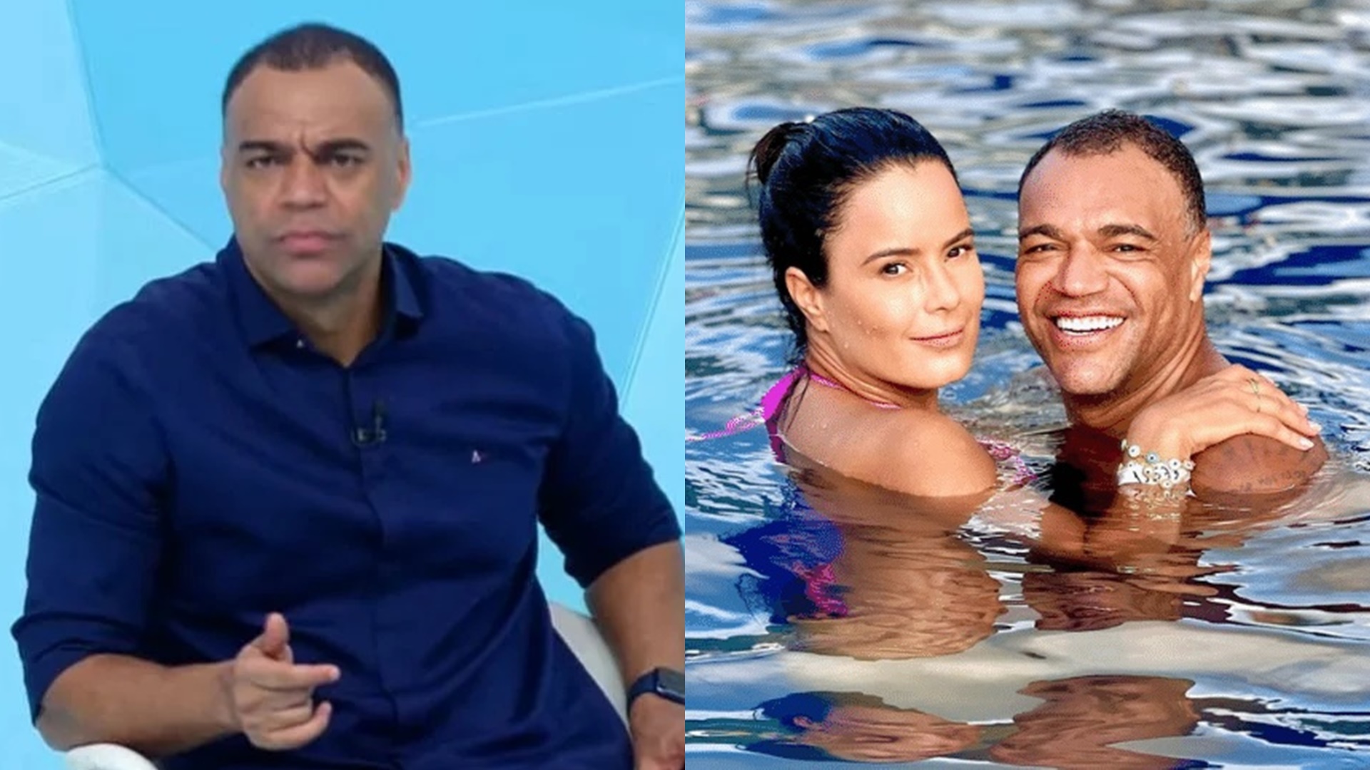 Com rumores de traição, Denilson se declara a esposa, Luciele di Camargo: “Te amo”