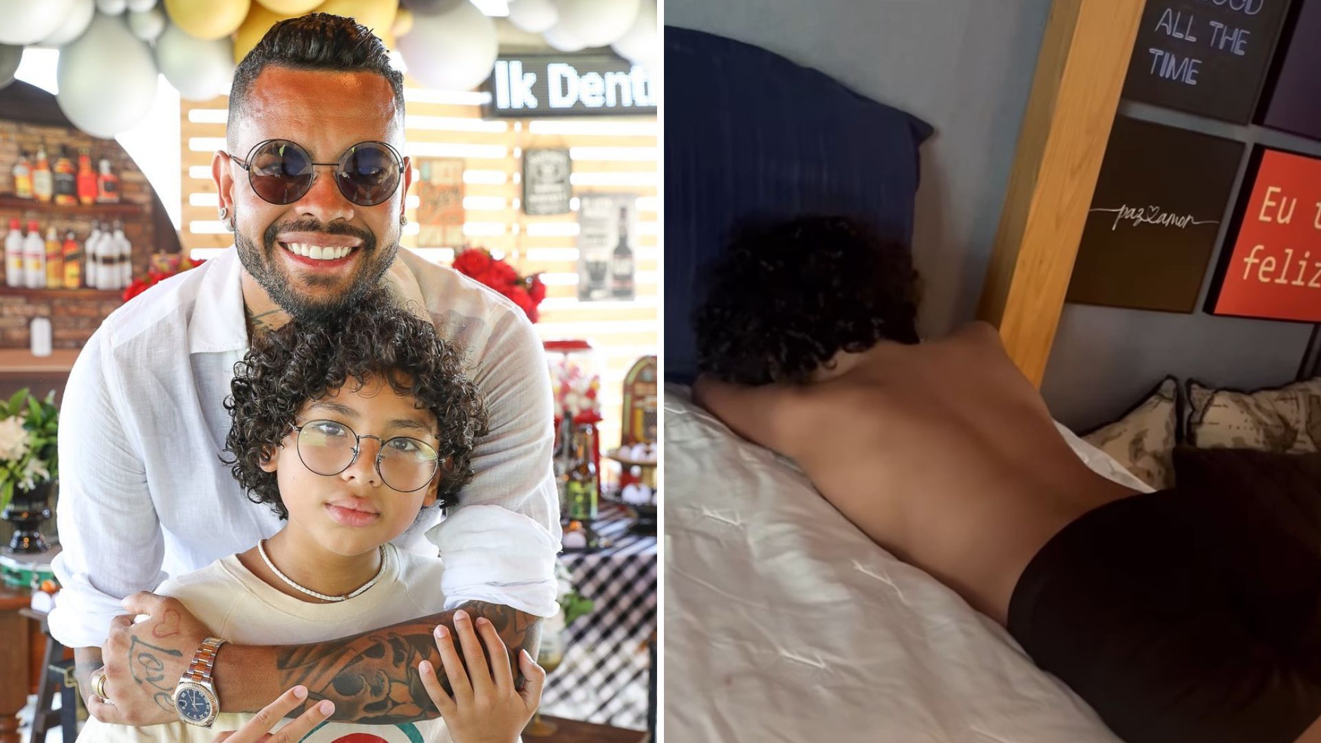 Dentinho flagra filho chorando após eliminação do Brasil na Copa do Mundo: “Futebol é assim”