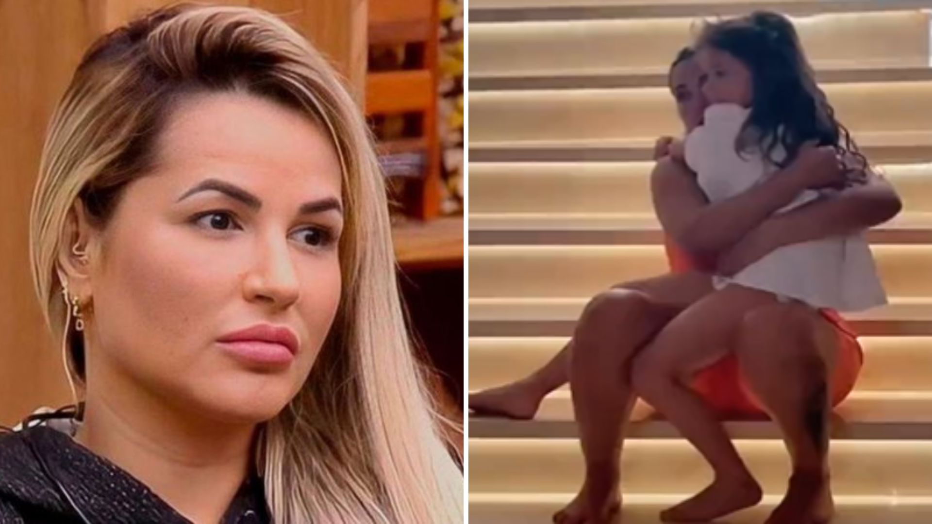 A Fazenda: Emocionada, Deolane Bezerra reencontra a filha após deixar o reality para ver a mãe
