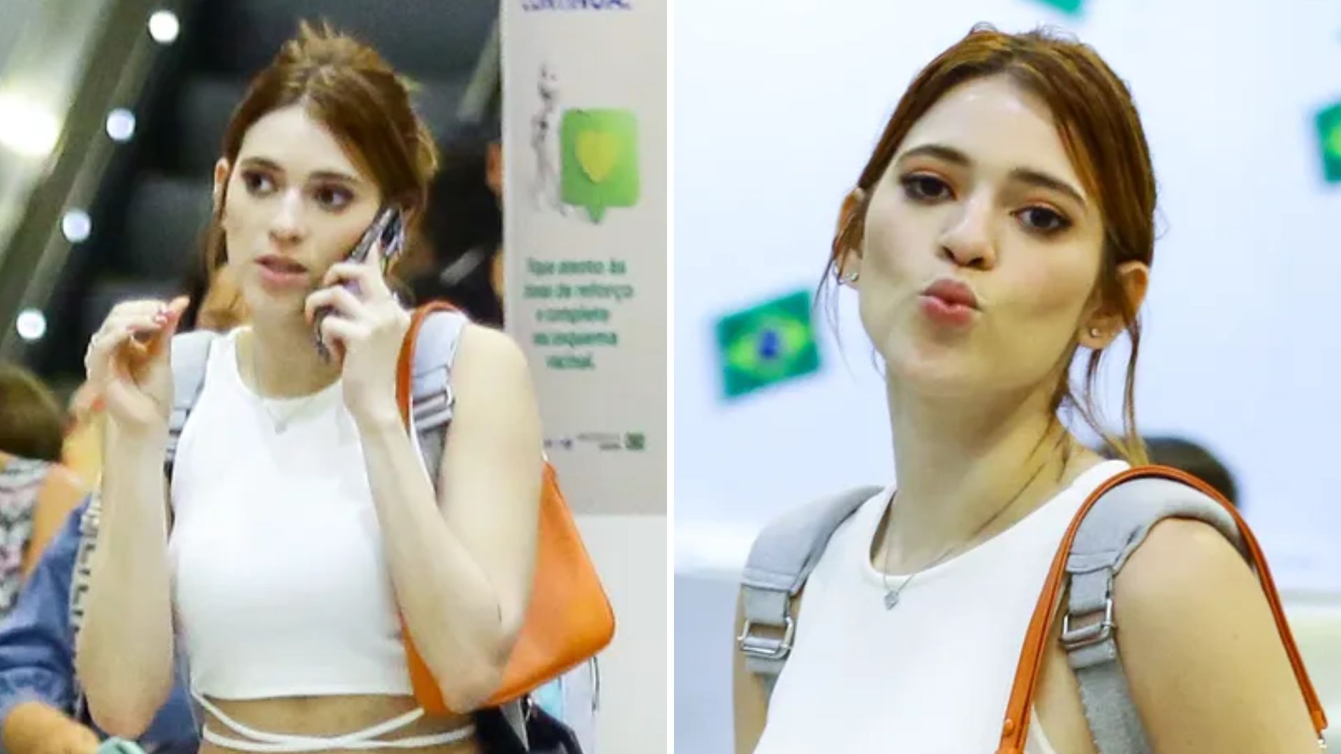 Ex-BBB Ana Clara mantém a pose ao passar perrengue em aeroporto no Rio