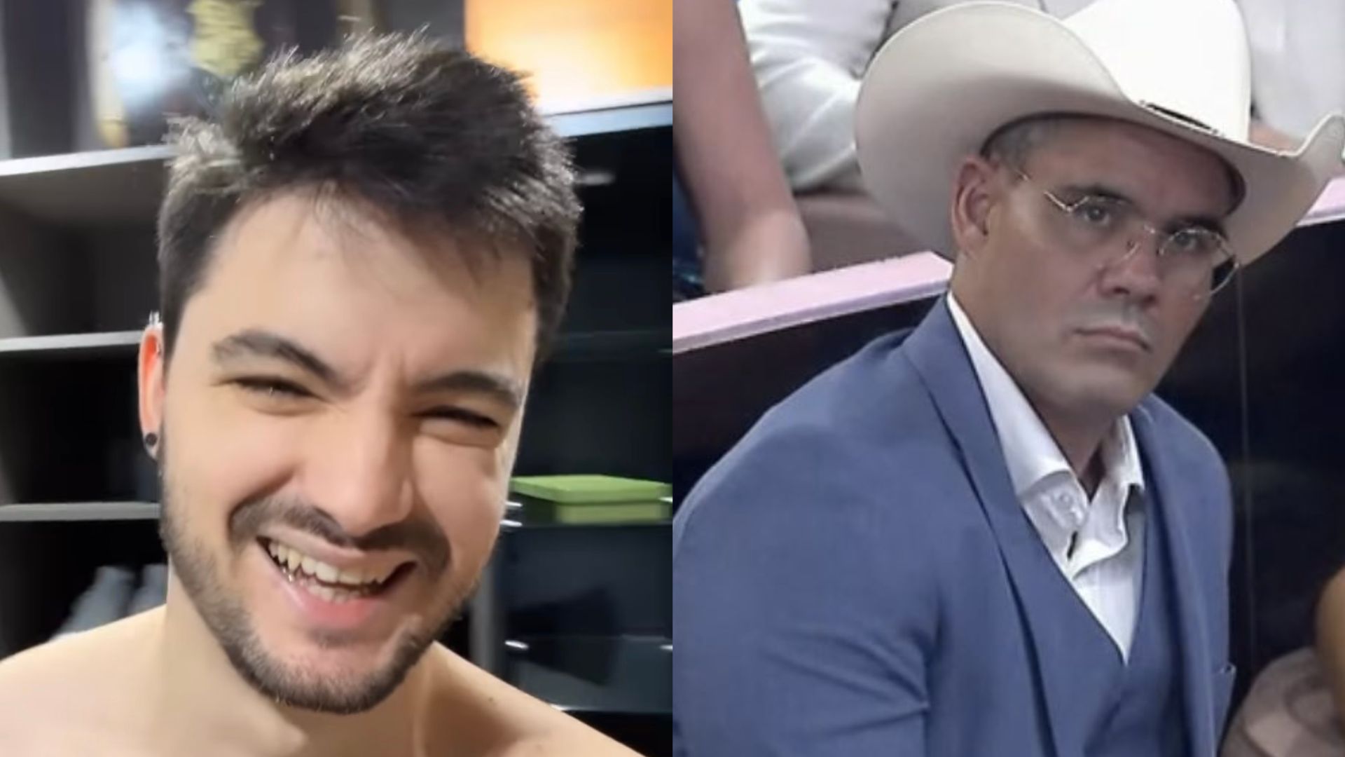 Felipe Neto ironiza falta de reação de Juliano Cazarré em premiação da Globo: “Triste”