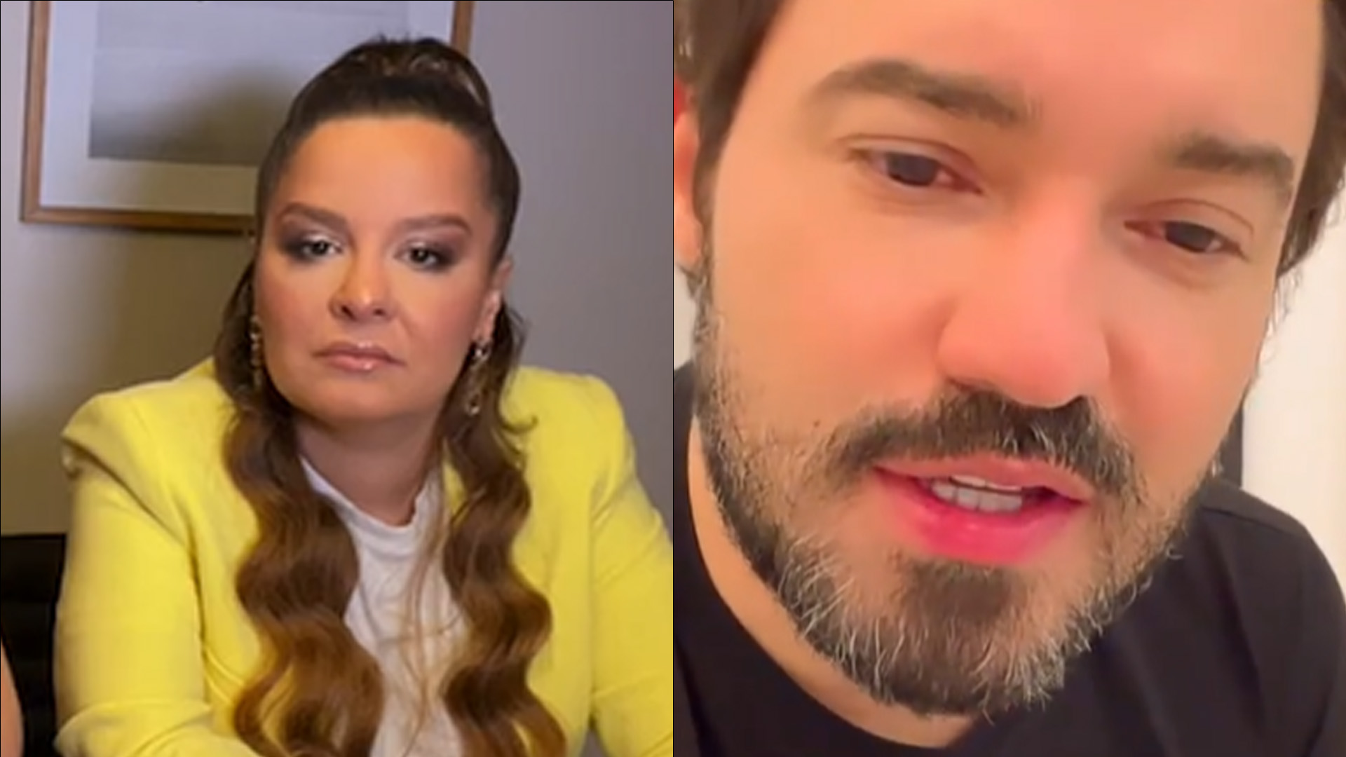 Que climão! Em reencontro, Fernando Zor tenta abraço, mas é ignorado por Maiara