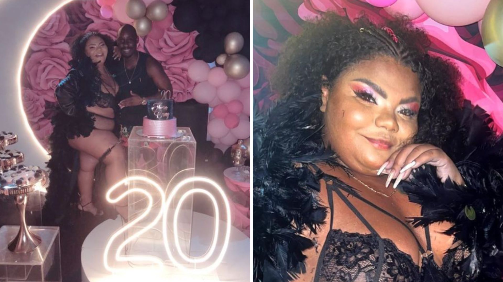 Filha de Arlindo Cruz aparece só de lingerie em sua festa de aniversário: “Estou de parabéns”
