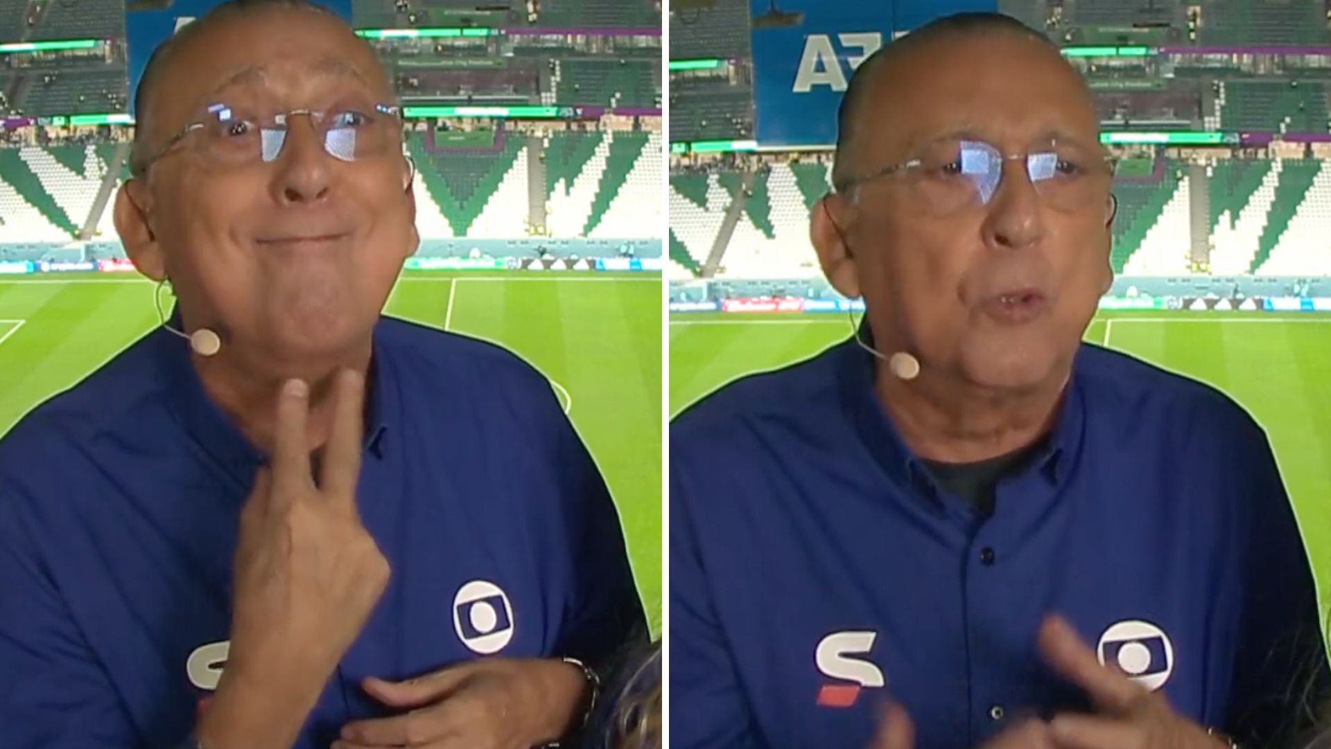 Galvão Bueno minimiza derrota do Brasil na Copa: “Uma vitória não resolve os problemas de um país”