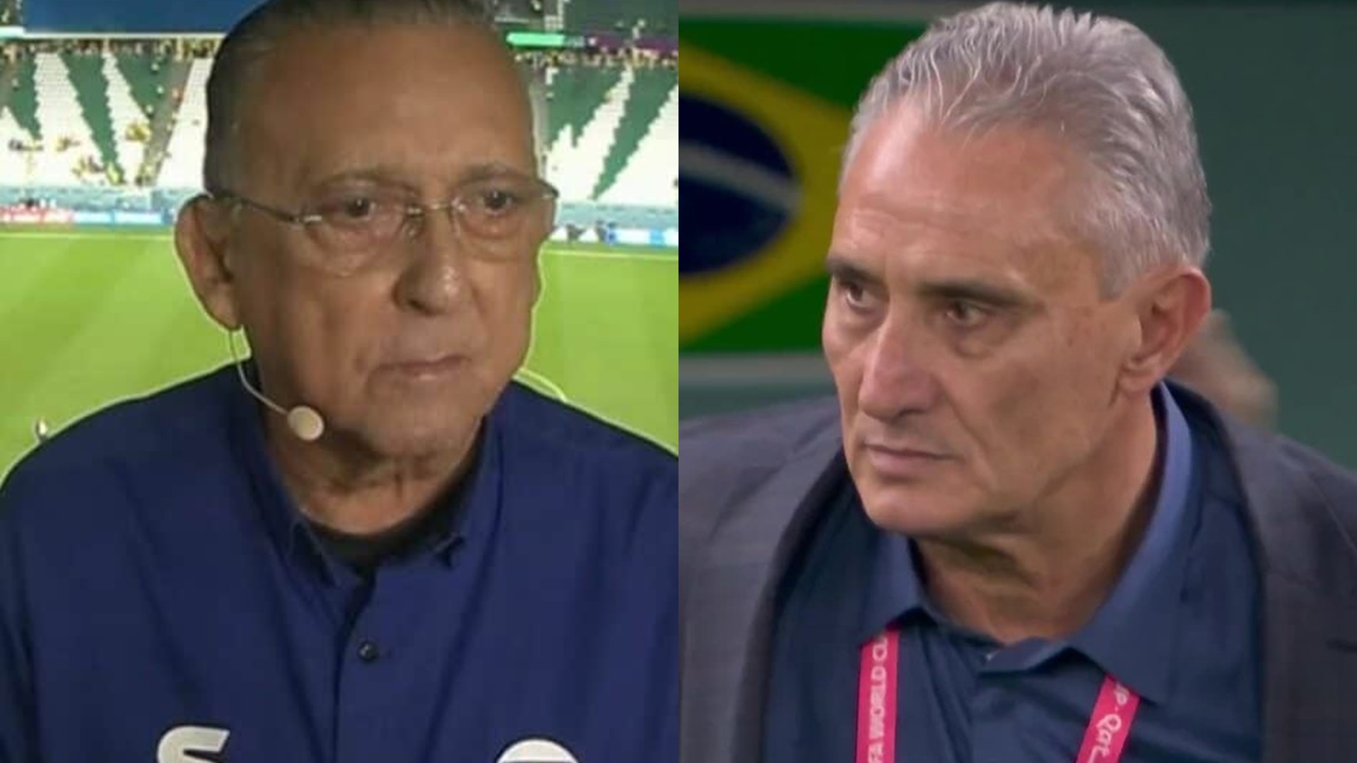 Galvão Bueno alfineta seleção de Tite durante jogo da Argentina: “Que fique a lição”