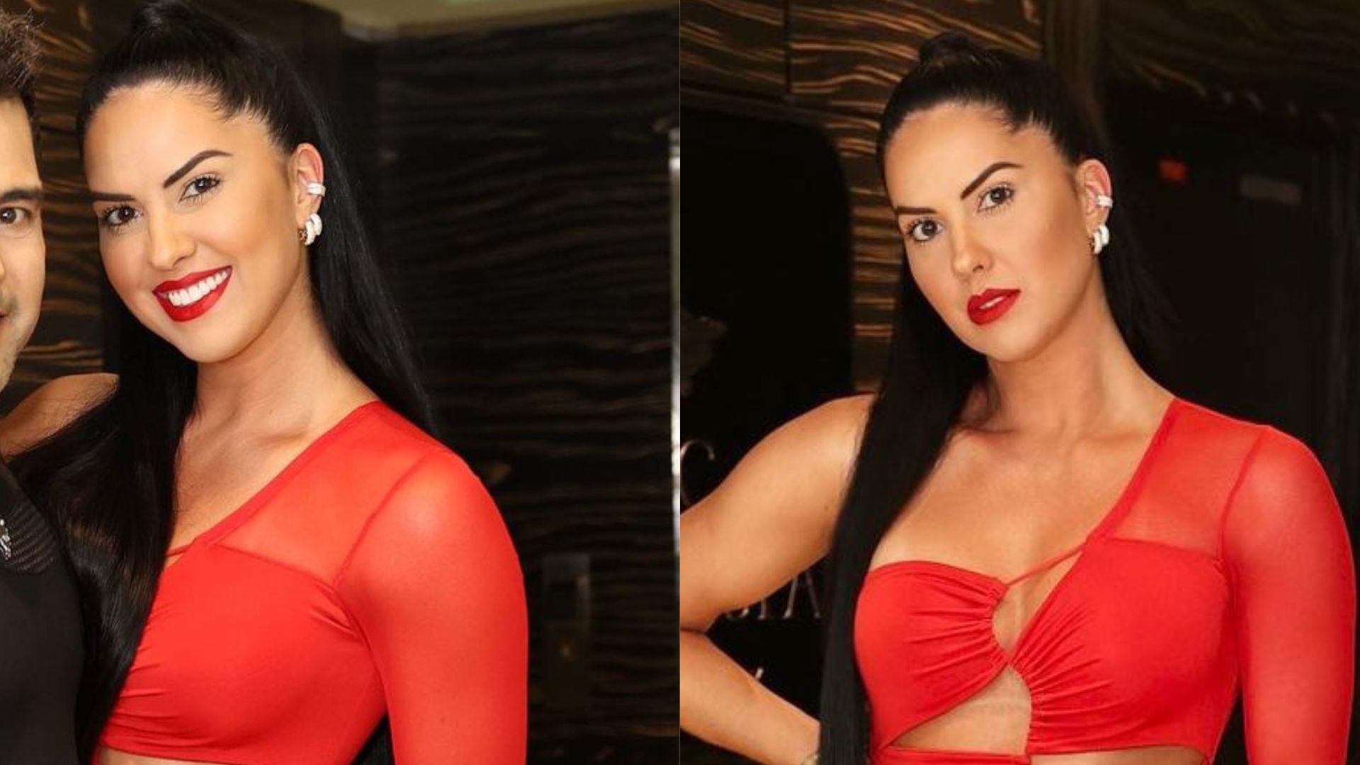 Graciele Lacerda surge agarradinha com Zezé di Camargo com look ousado: “Casalzão”