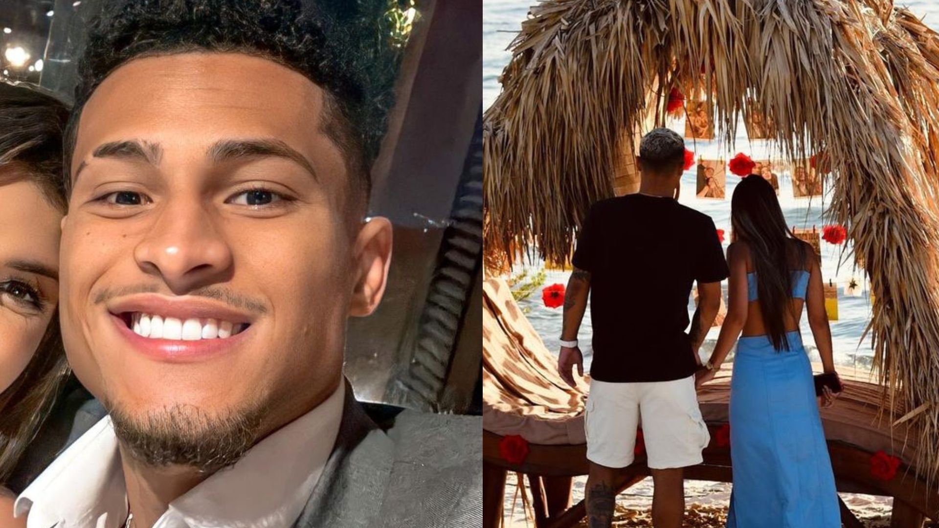 Em cenário paradisíaco, jogador do Flamengo pede namorada gatíssima em casamento: “Meu amor”