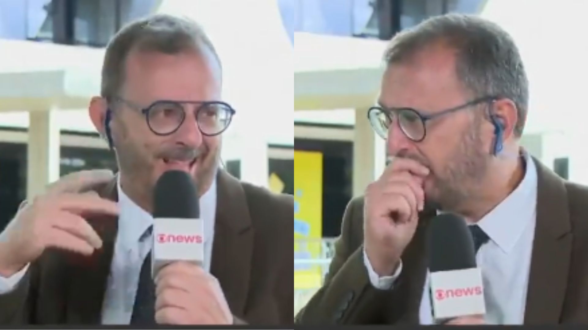Jornalista passa por constrangimento ao engolir inseto ao vivo: “Comi um mosquito”