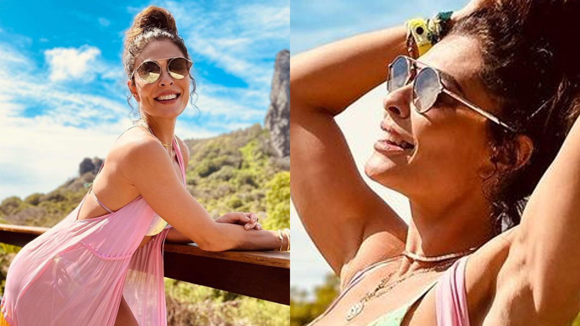 Em Noronha, Juliana Paes exibe corpo ao natural e beleza sem retoques: “Deusa”