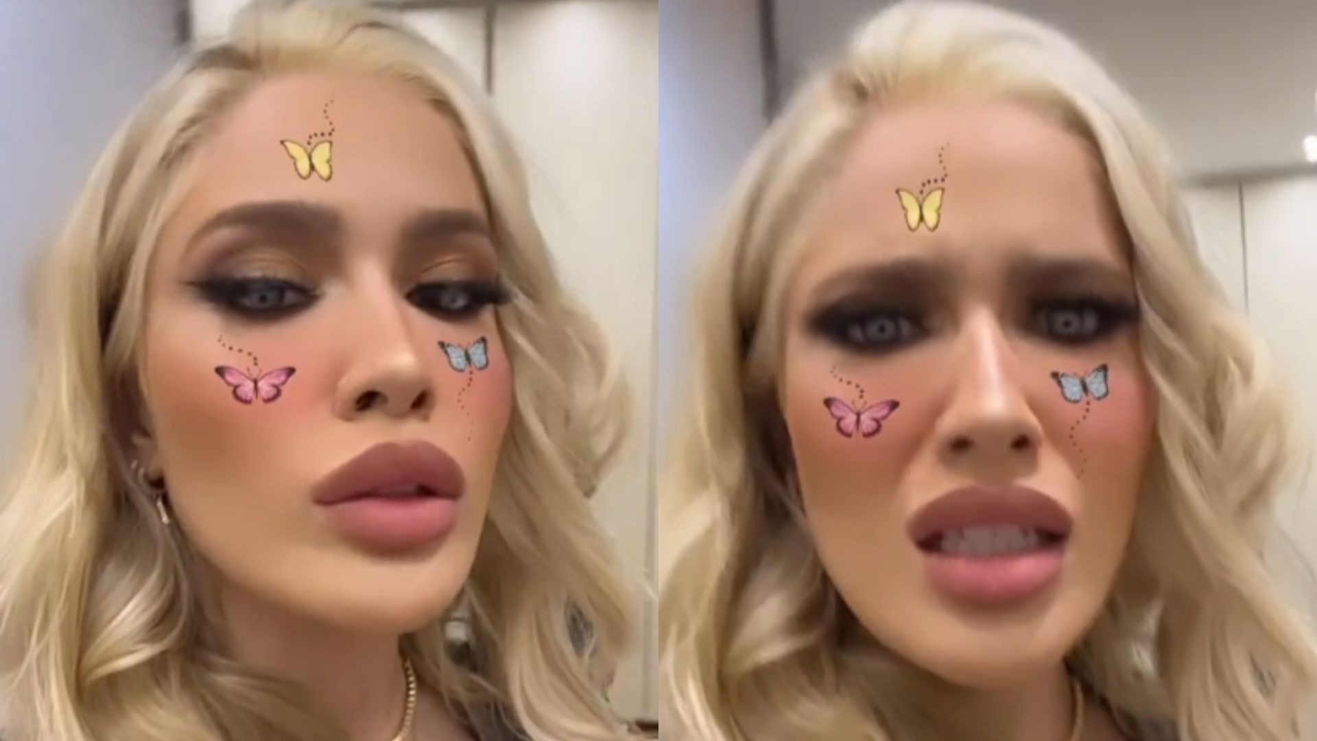 Karoline Lima passa sufoco com vestido e afirma que fará redução de mama: “Vou tirar”