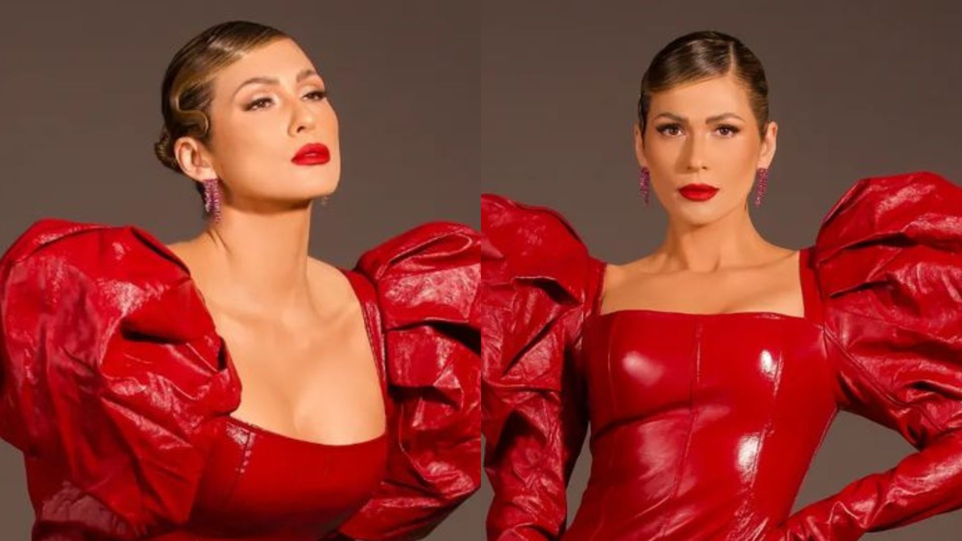 Elegante, Lívia Andrade aposta em vestido vermelho coladinho no corpão: “Arrasando”