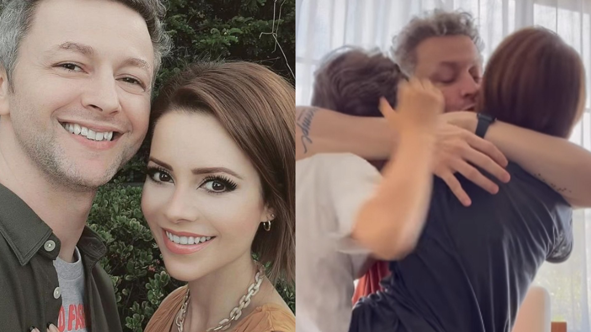 Lucas Lima mostra reencontro com Sandy e Theo após um mês: “Voltando”