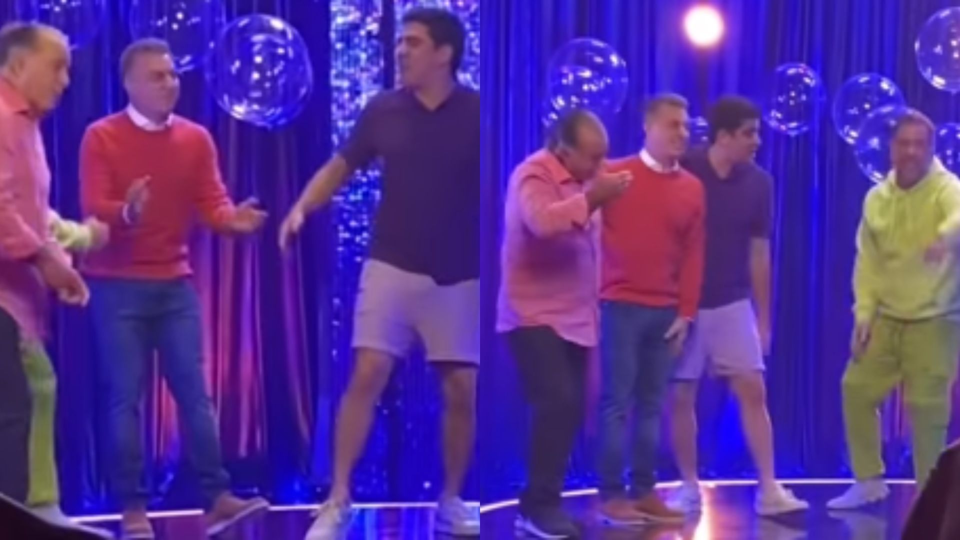 Luciano Huck dá gargalhadas em gravação de vinheta com Tony Ramos e comediantes: “Ri muito”