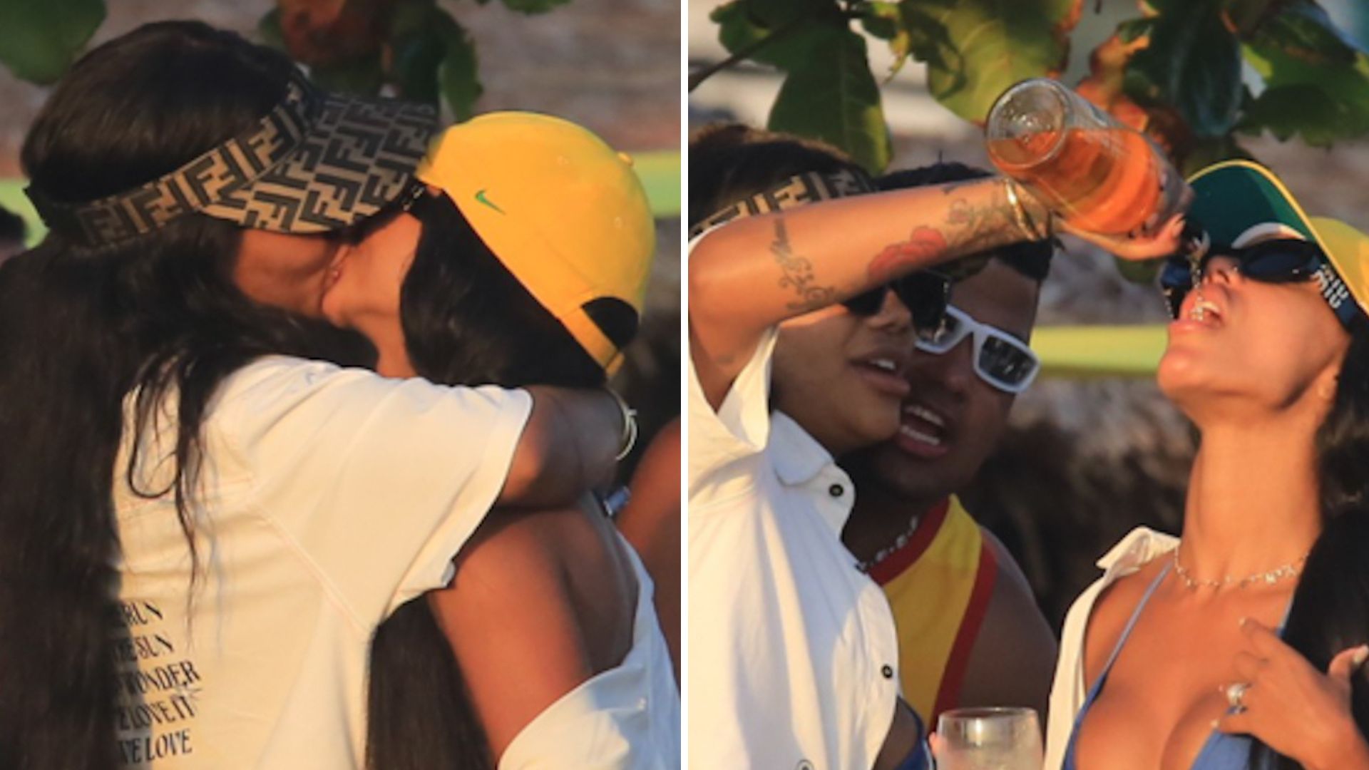 Flagradas em festa privada, Ludmilla e a esposa trocam beijos e dão ‘turbinada’ na alegria