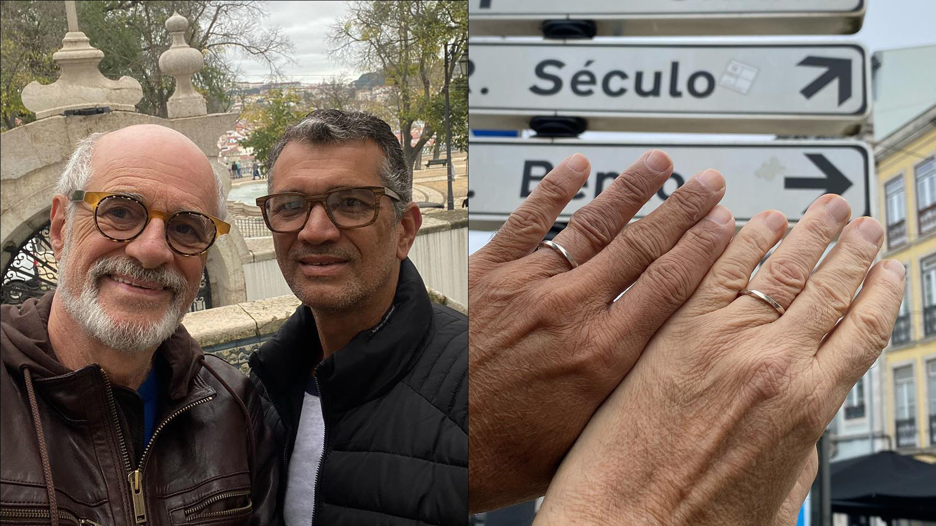 É o amor! Aos 70 anos, Marcos Caruso nega casamento com técnico de enfermagem em Portugal