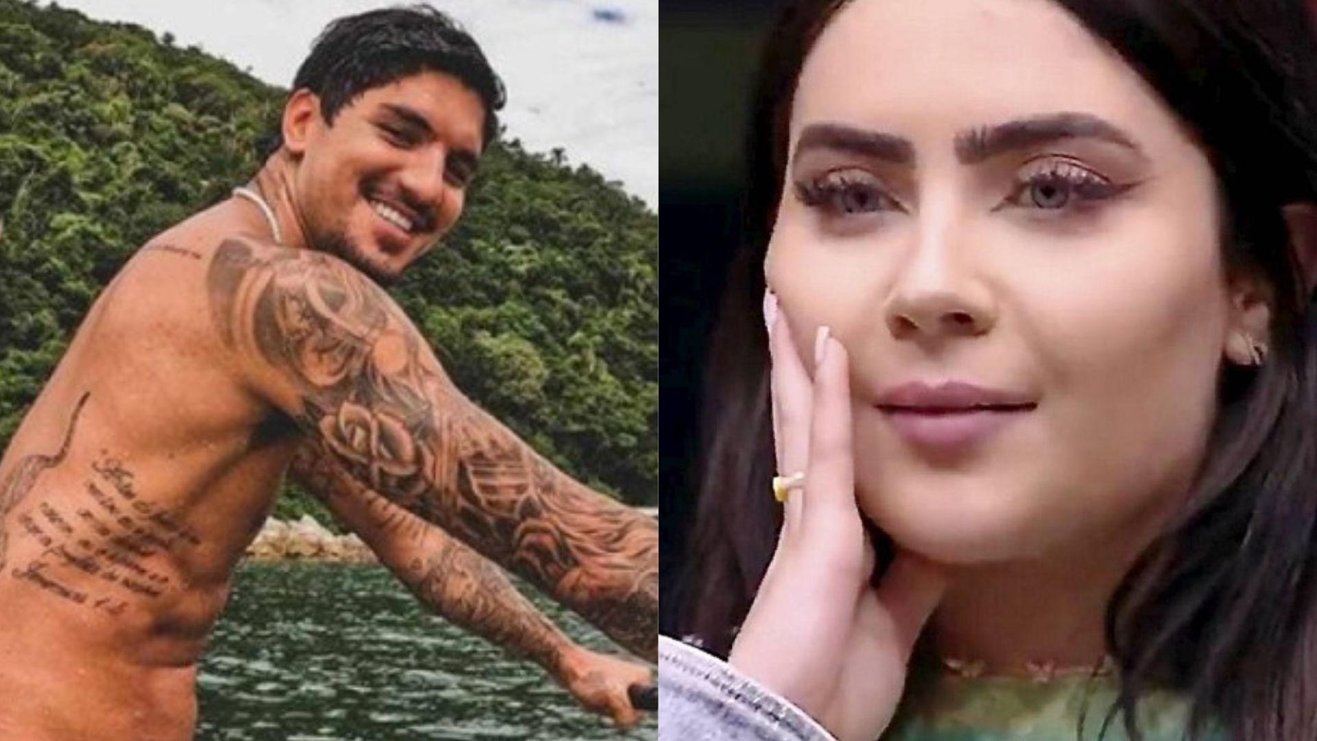 Viajando juntos, Gabriel Medina e Jade Picon são filmados em clima íntimo: “Gostosos”