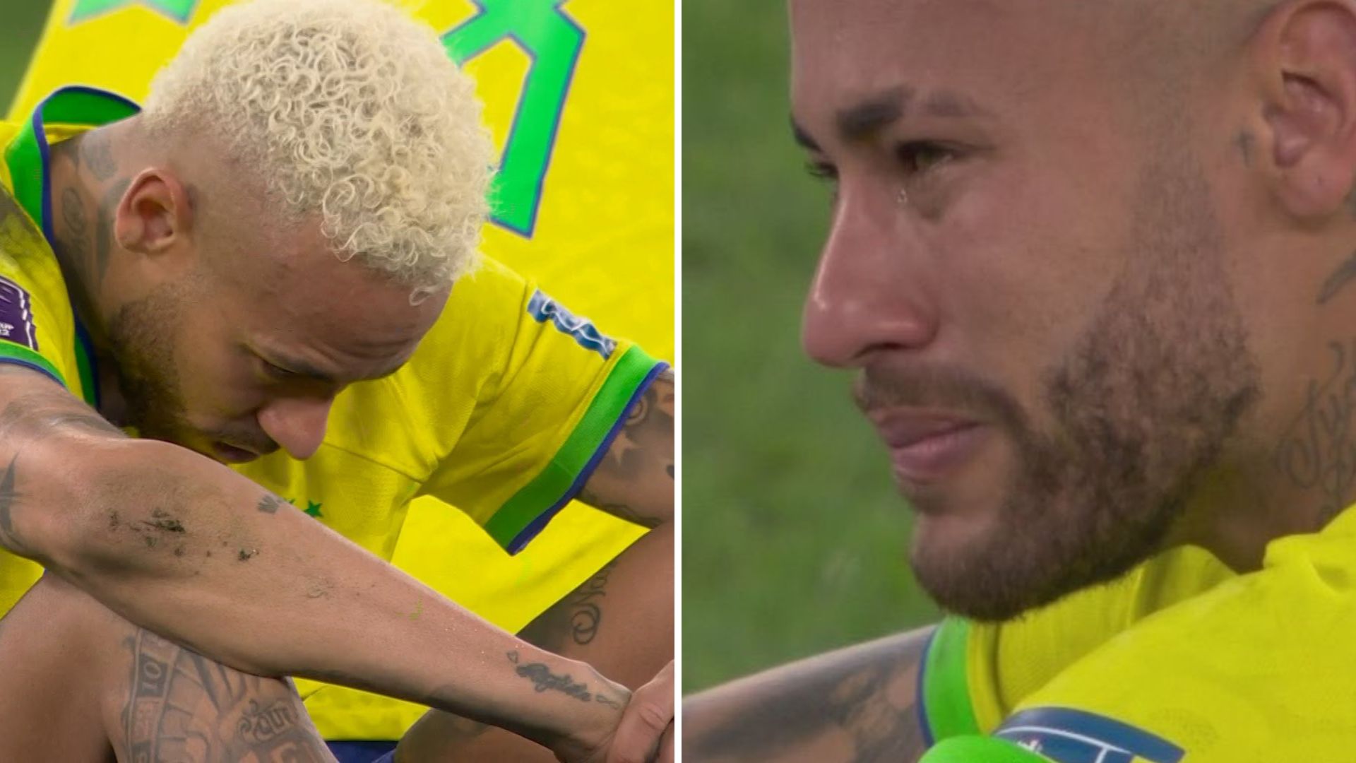 Neymar chora copiosamente após derrota do Brasil e comove fãs: “Tentou de tudo”