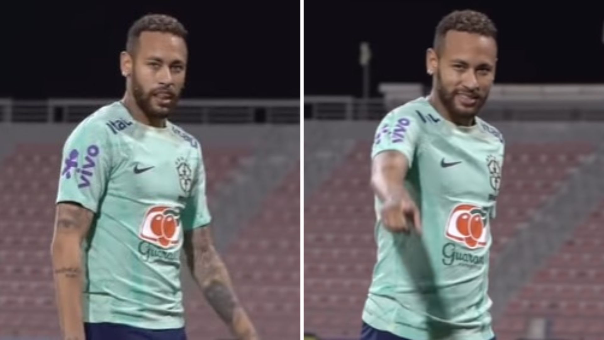Se recuperando, Neymar volta a treinar em campo e não se queixa de dores