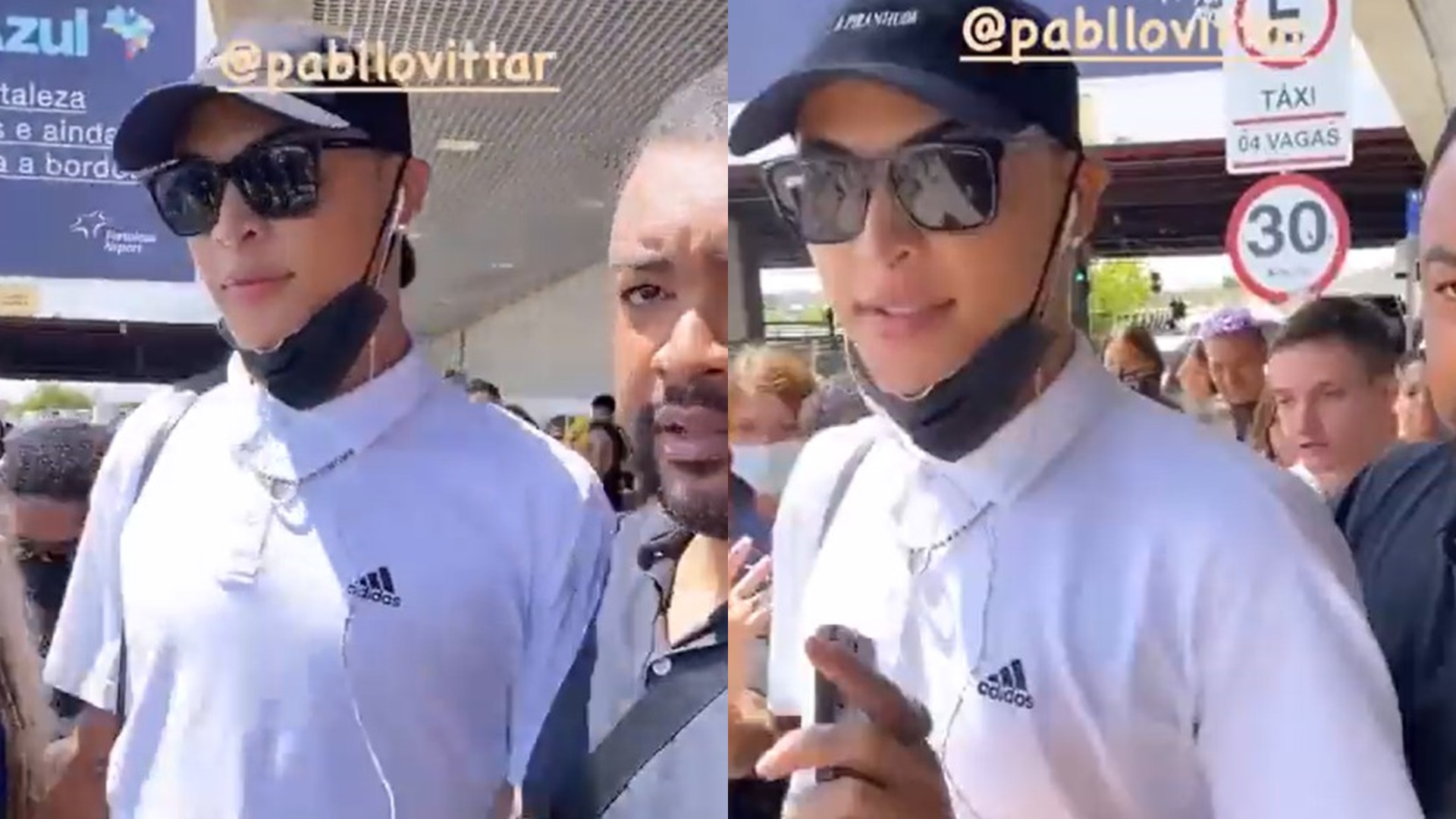 Pabllo Vittar se irrita com fãs ao desembarcar para a Farofa da Gkay: “Não me puxa”