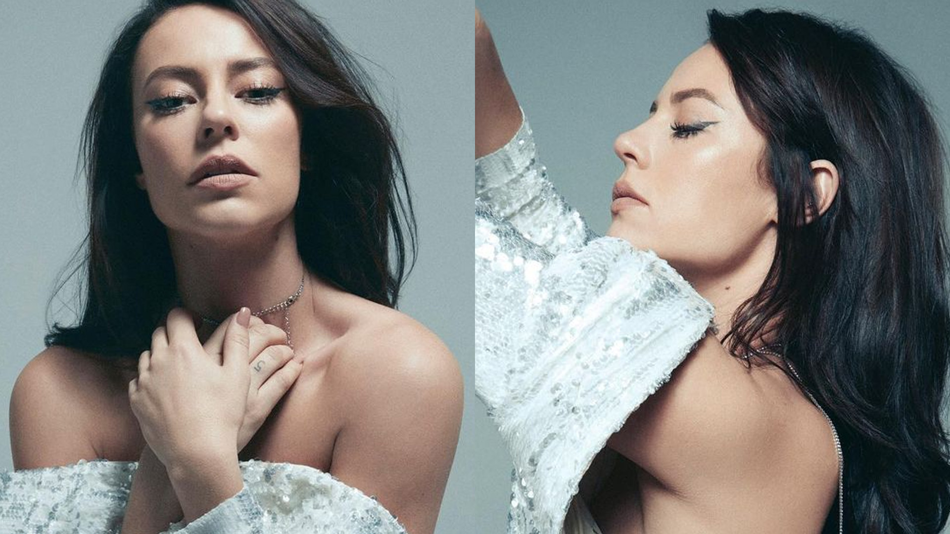 Paolla Oliveira dispensa sutiã e abre vestido prateado: “Perfeita”