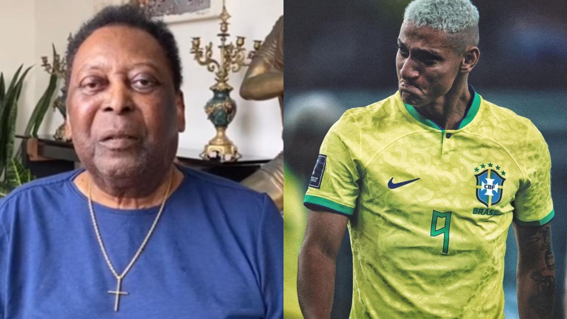 Pelé consola Richarlison após derrota na Copa do Mundo: “Fez o Brasil sorrir”