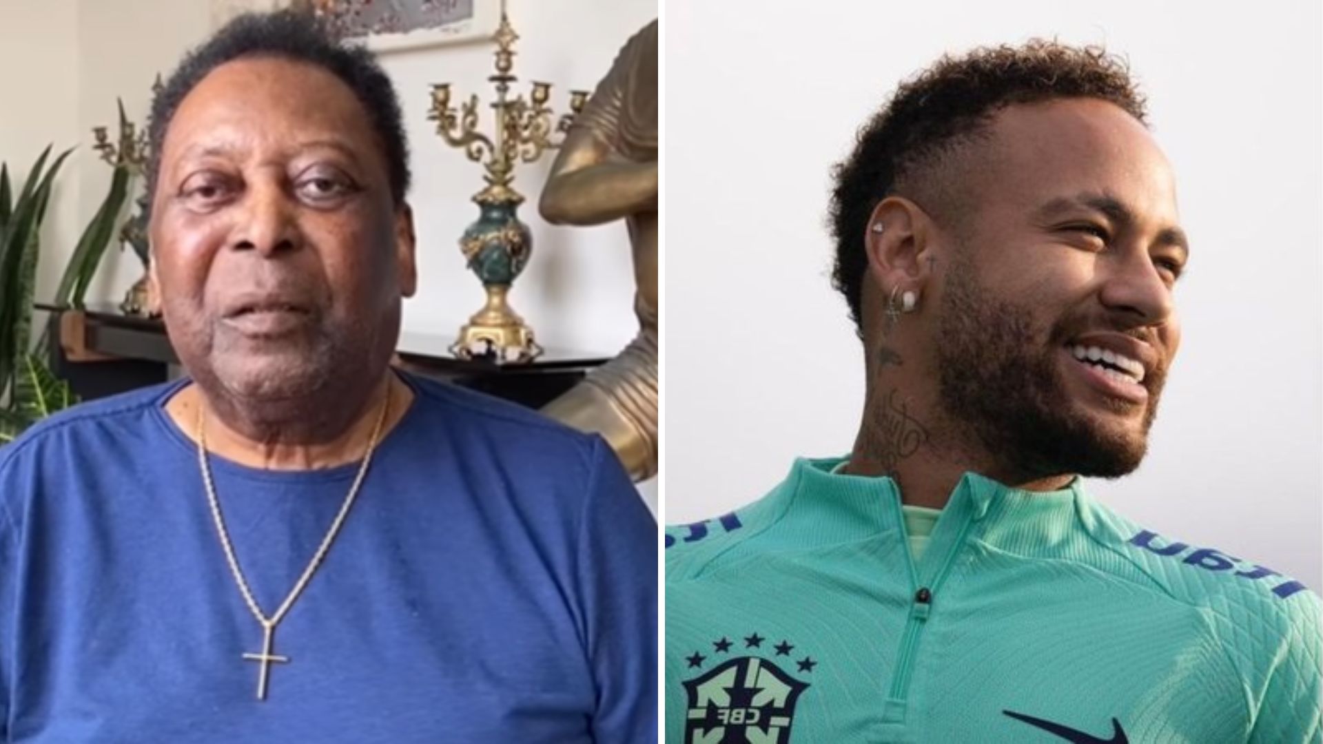 Internado, Pelé parabeniza Neymar por atingir marca histórica de gols: “Te vi crescer”