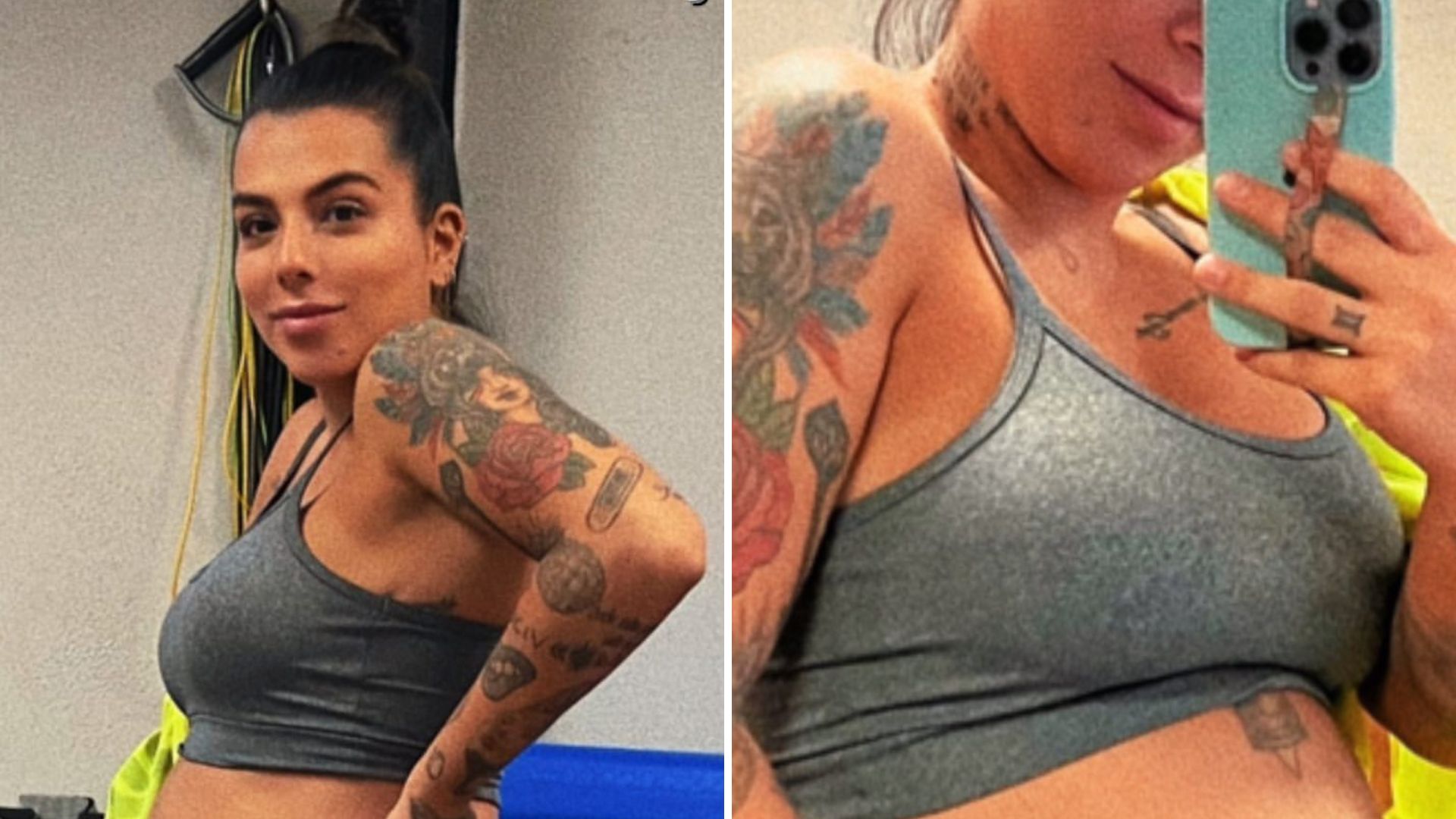 Grávida de produção independente, filha de Maurício Mattar mostra barrigão tatuado: “Eu e ele”