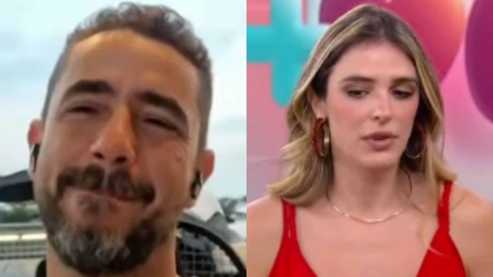 Rafa Brites dá susto em Felipe Andreoli após citar ex em programa ao vivo: “Nunca superei”
