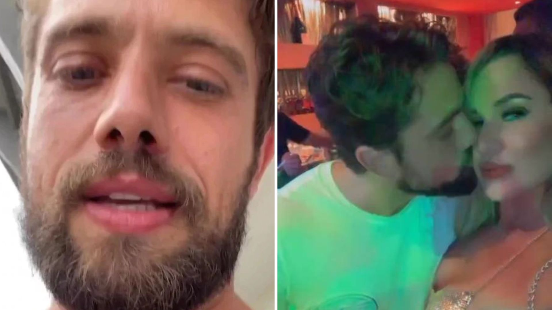Na pista, Rafael Cardoso é flagrado aos beijos com modelo que é vizinha de sua ex-mulher