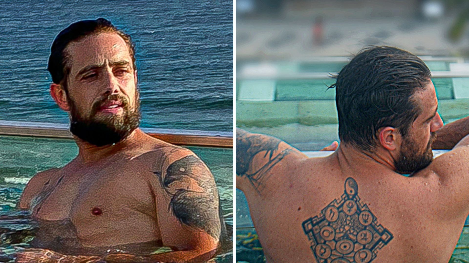 Solteiríssimo, Rafael Cardoso posa em piscina de hotel de luxo e exibe corpaço