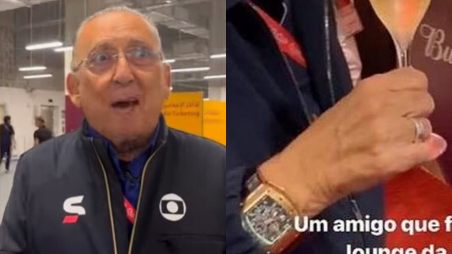 Ostentando, Galvão Bueno aposta em relógio de valor astronômico e impressiona com luxo; saiba o valor