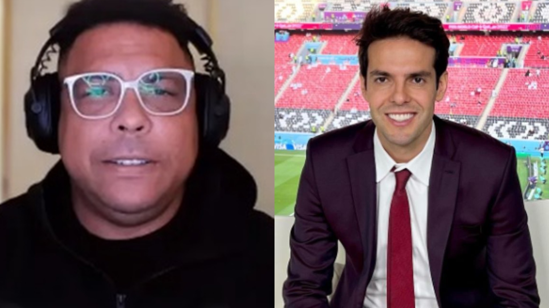 Ronaldo Fenômeno rebate após ser chamado de gordo por Kaká: “Assisti ao vivo isso”