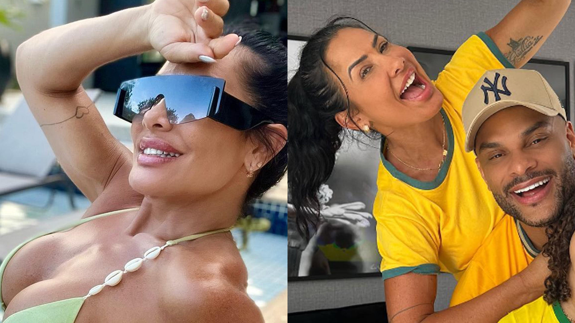 Scheila Carvalho usa biquíni micro e marido deixa comentário picante: “Meta”