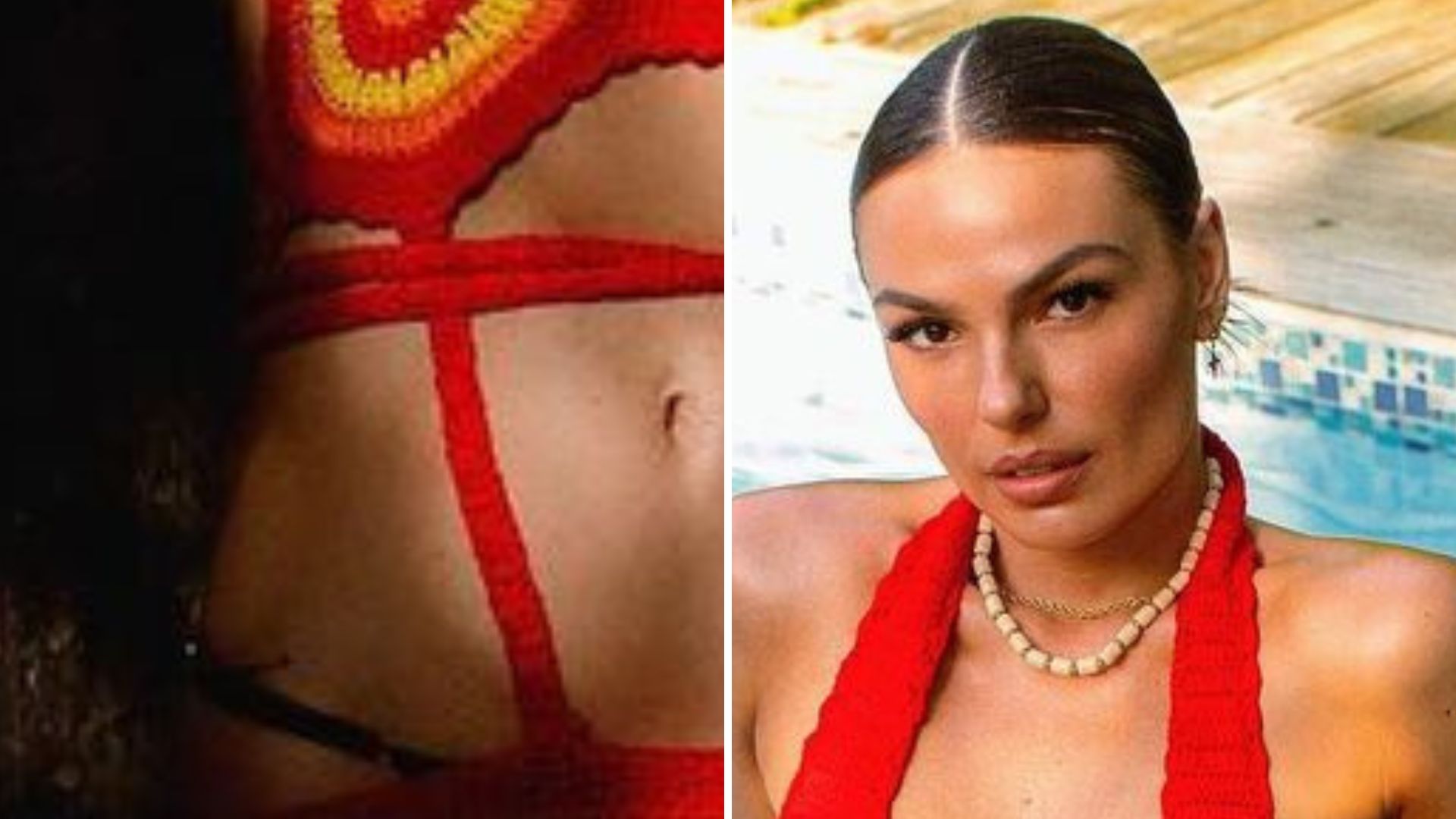 Sem sutiã, Isis Valverde surge com vestido decotado e exibe barriga sarada: “Deusa”