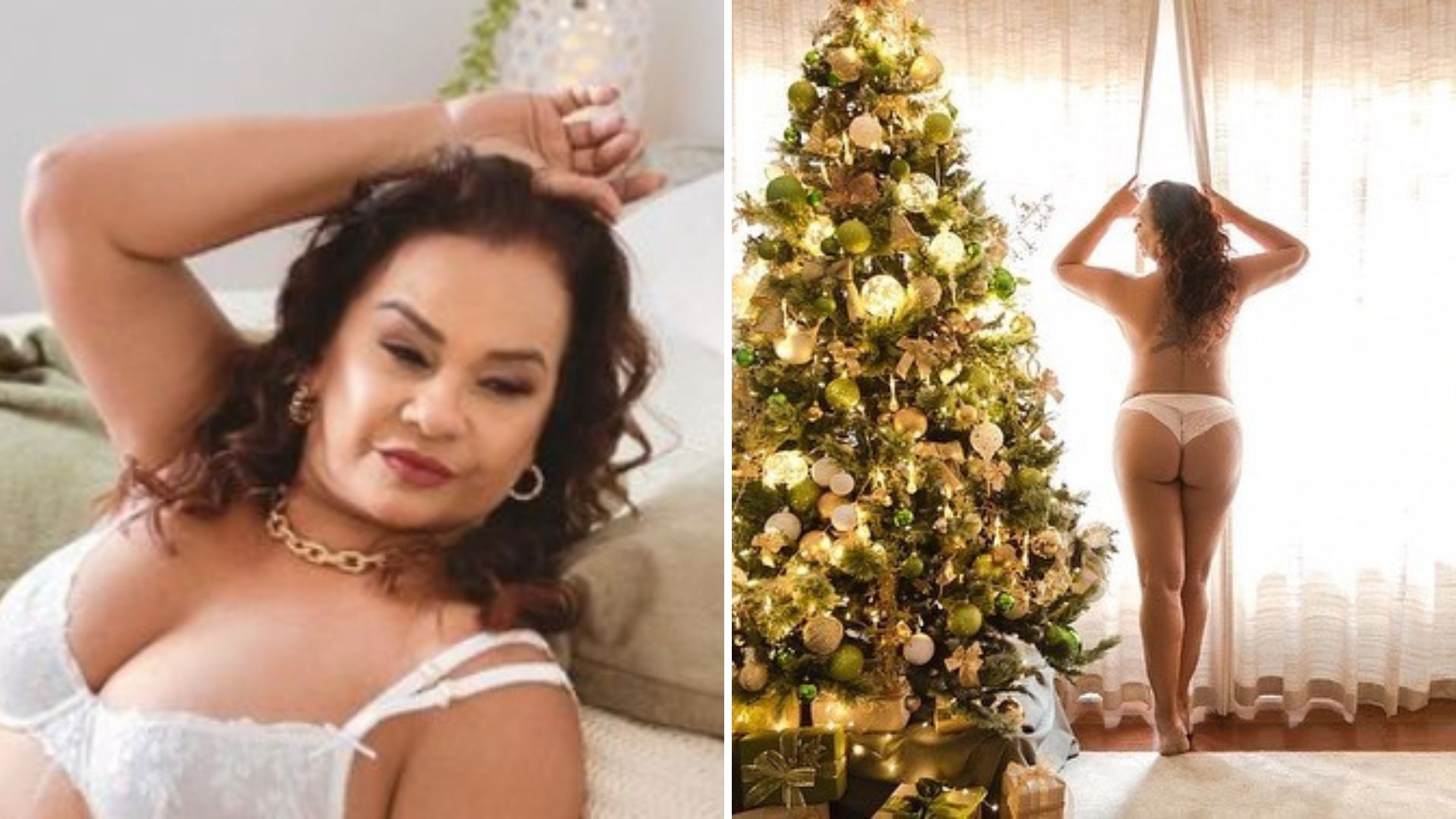 Ensaio picante de Solange Couto divide opiniões nas redes sociais: “Natal é sagrado”