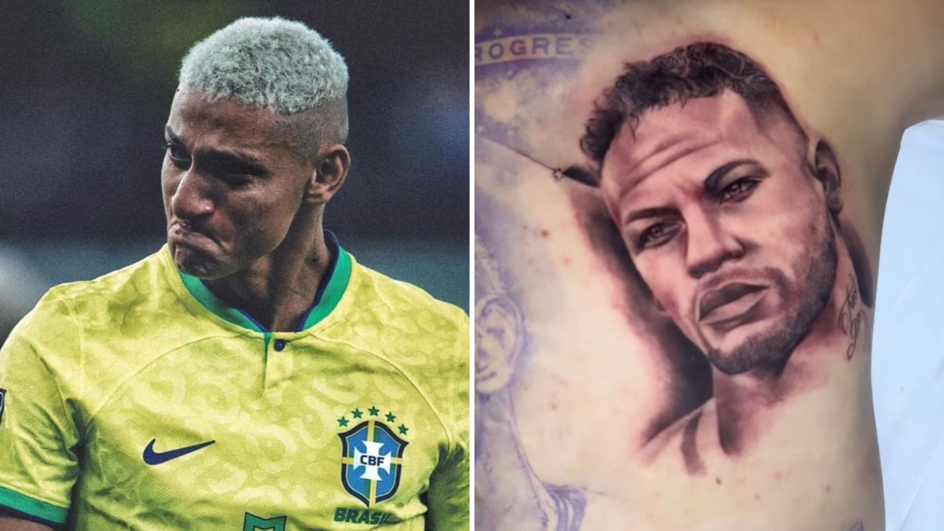 Tatuador defende tatuagem de Neymar em Richarlison que virou piada: “Arte não tem padrão”