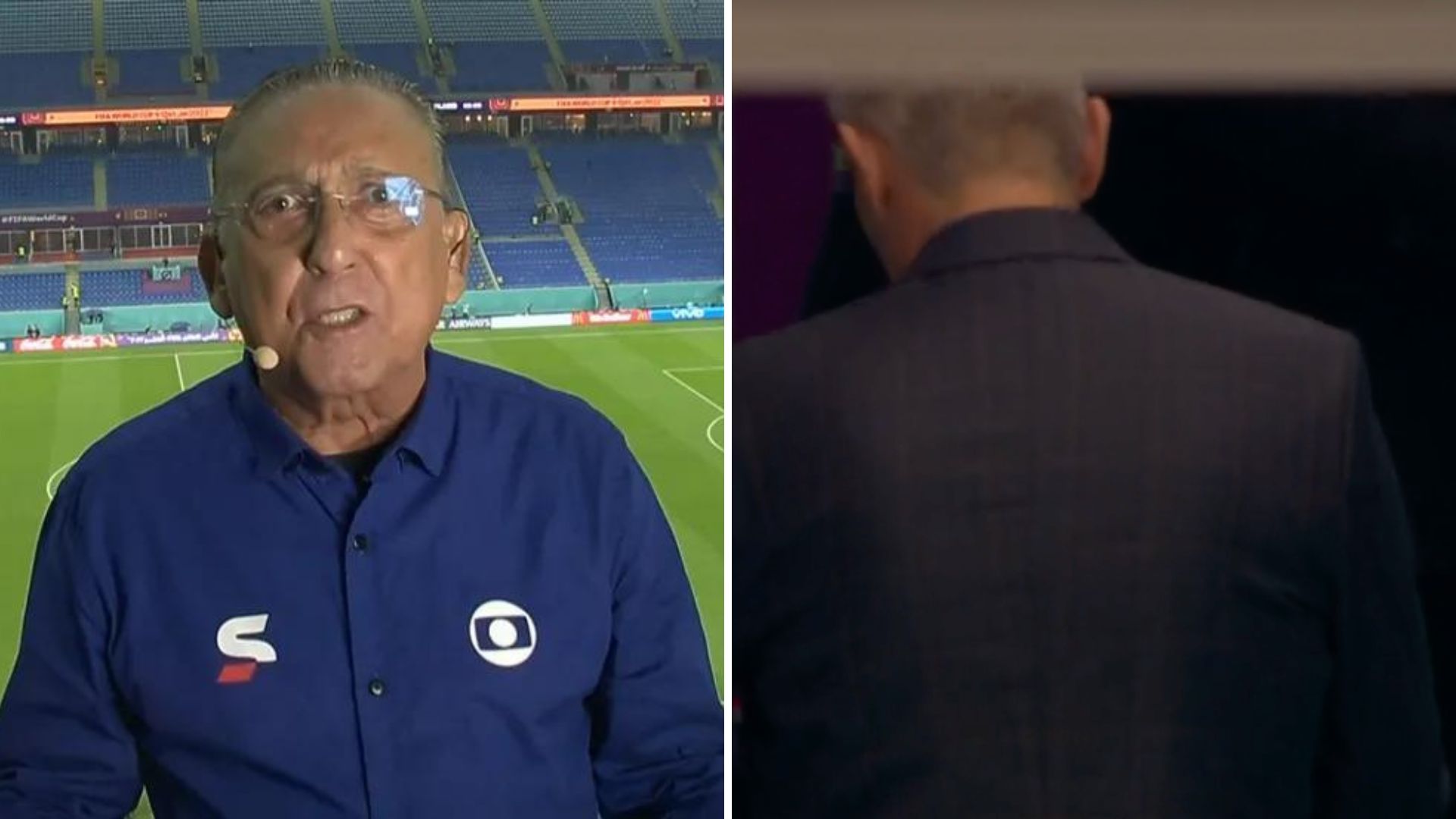 Galvão Bueno detona postura de Tite após eliminação da Seleção: “Não está certo”