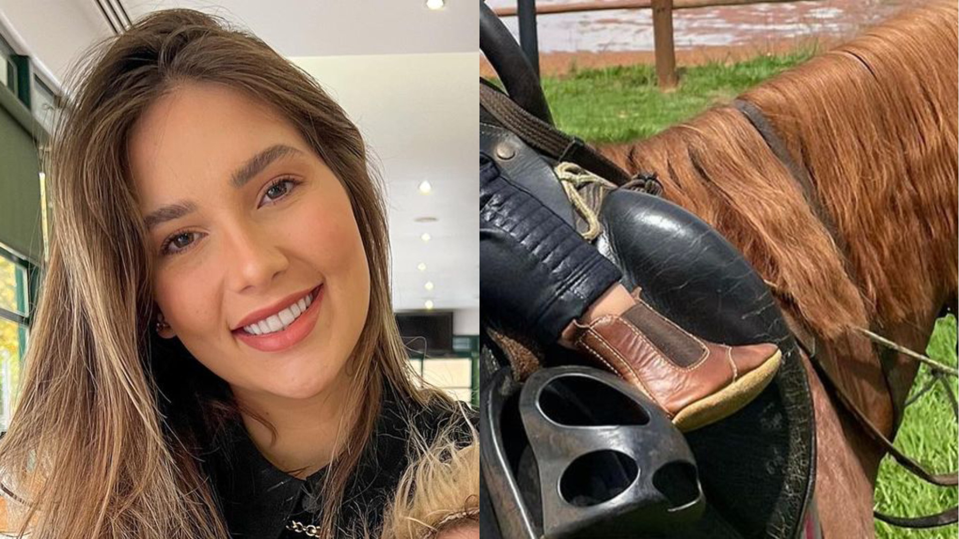 Com roupa de cowgirl, filha de Virginia Fonseca surge montada em cavalo: “Perfeita”