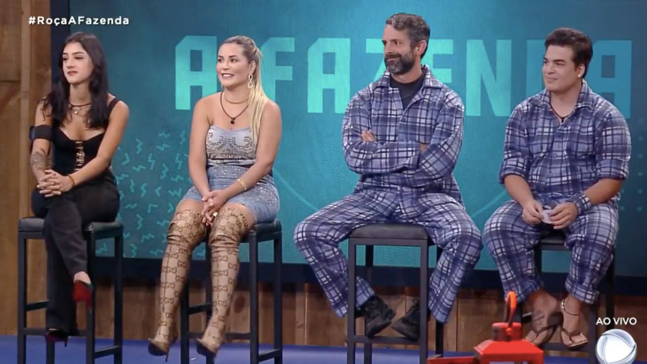 A Fazenda 14: Roça formada! Bia, Deolane, Iran e Lucas são os indicados da noite