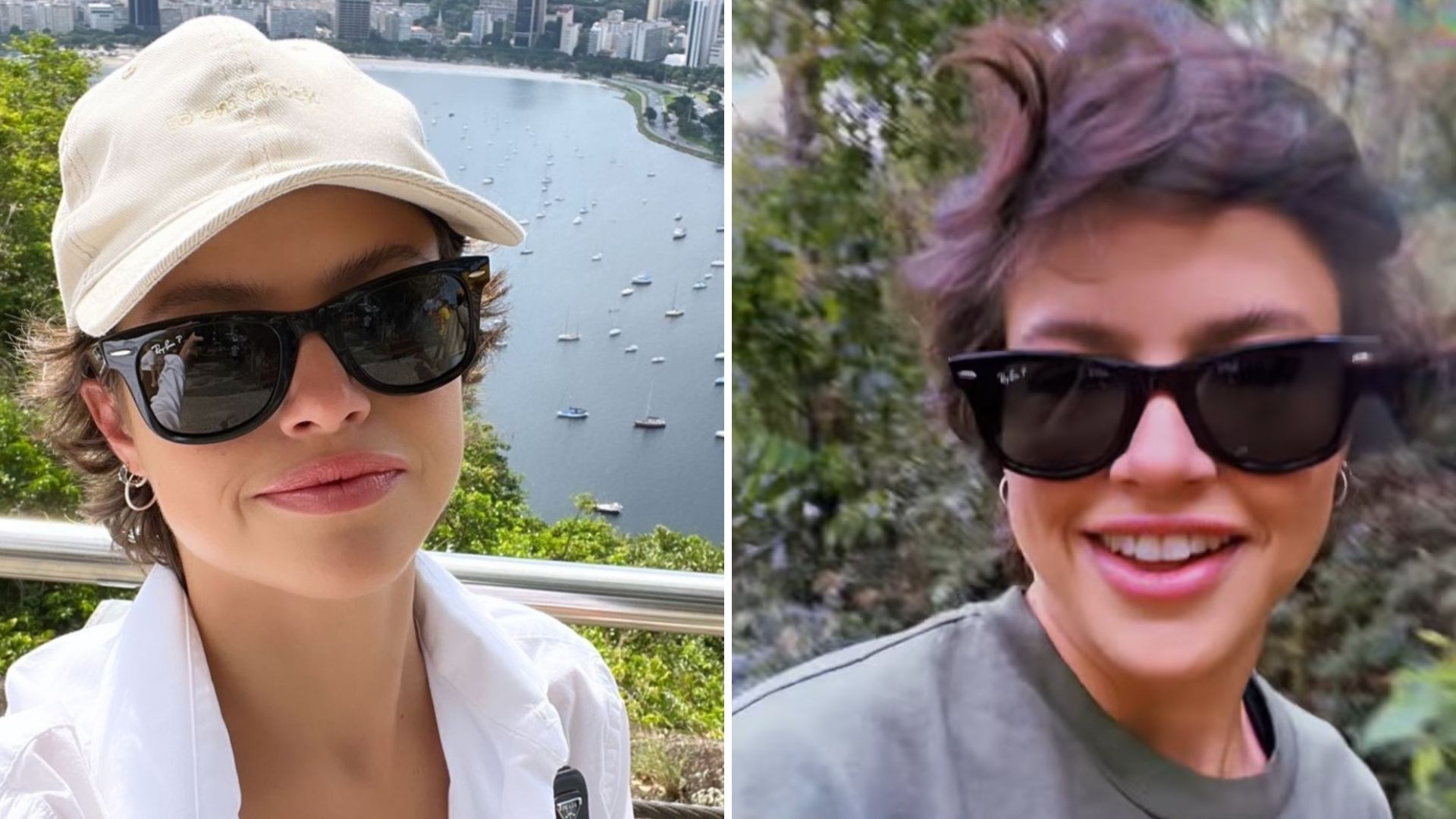 Agatha Moreira se aventura em trilha e faz passeio de Bondinho Pão de Açúcar; veja